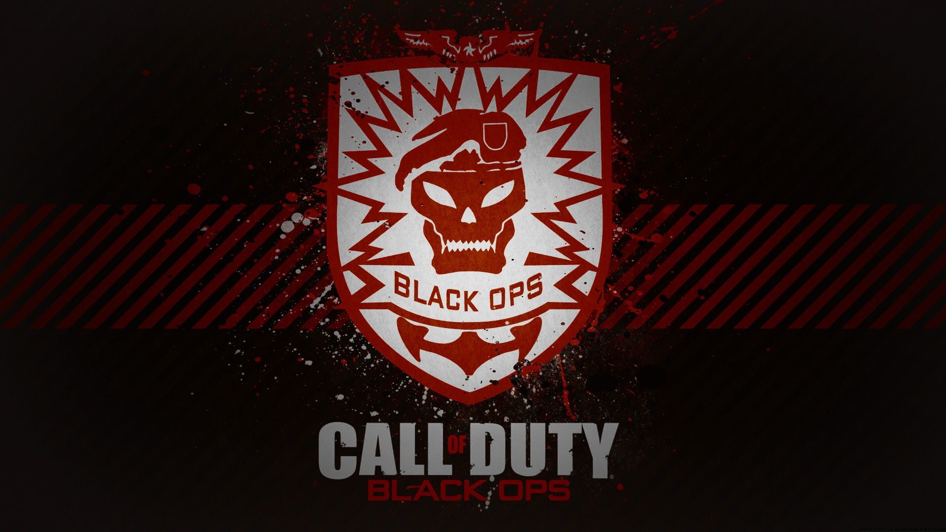 1920x1080 Call Of Duty Black Ops Logo Wallpaper HD.