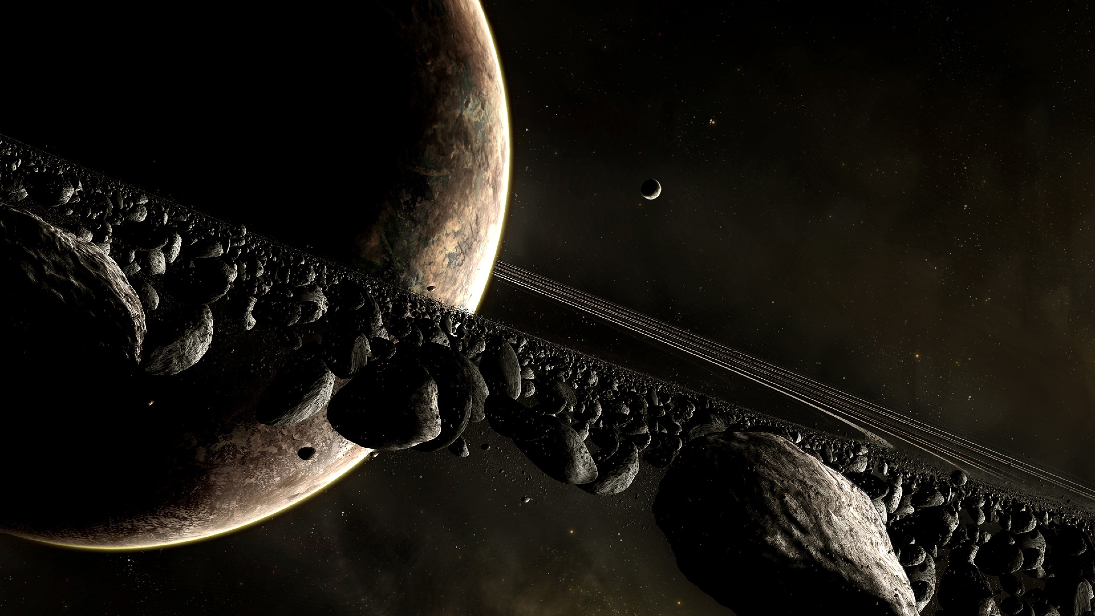 3840x2160  Wallpaper universe planet, planet, disaster, space