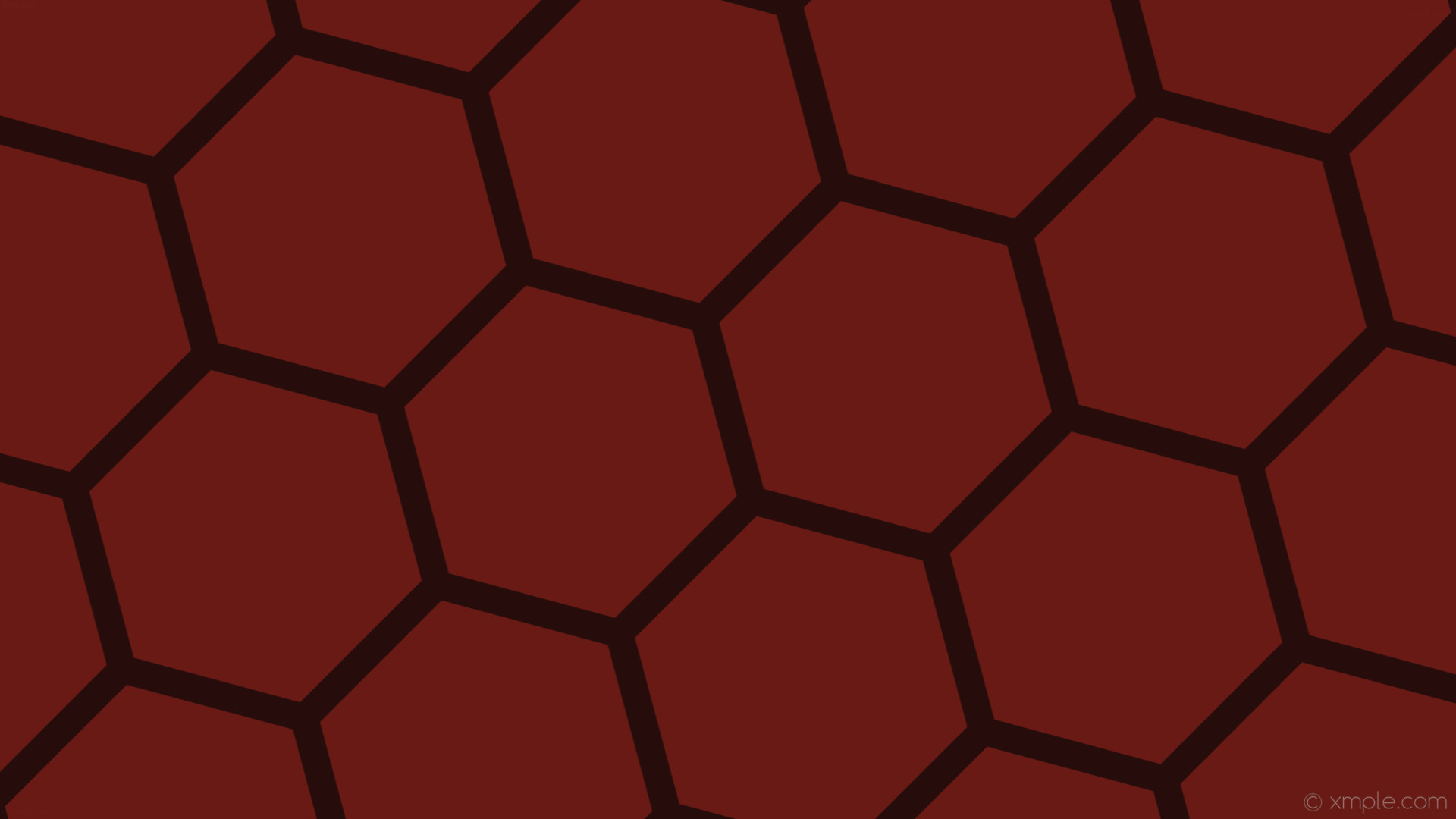 1920x1080 wallpaper hexagon red honeycomb beehive dark red #691a14 #260d0b diagonal  15Â° 37px 430px