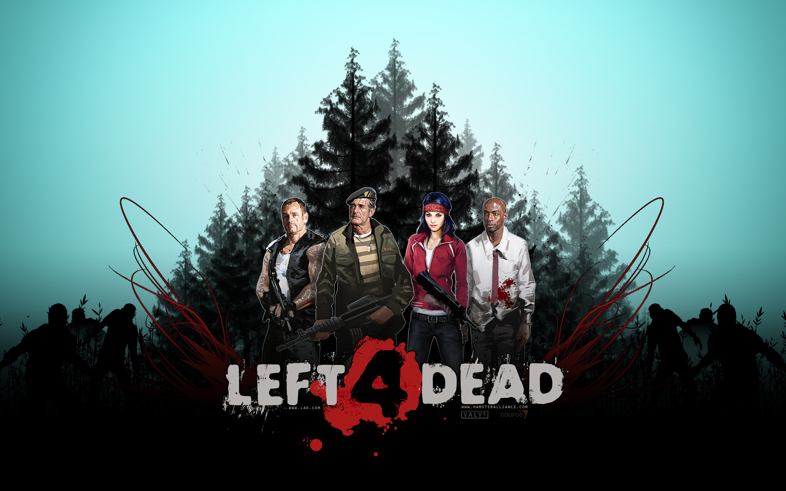 2560x1600 Background of Left 4 Dead 2 in Widescreen