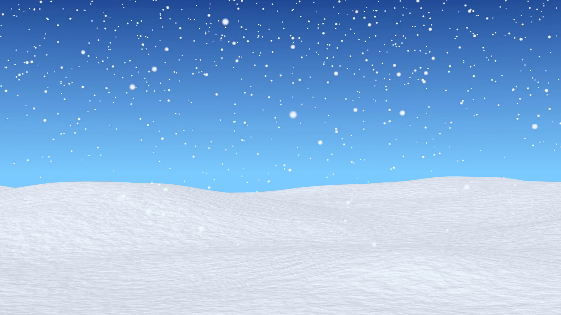 1920x1080 White snowy field, bright winter blue sky and beginning of snowfall, winter  snow animated
