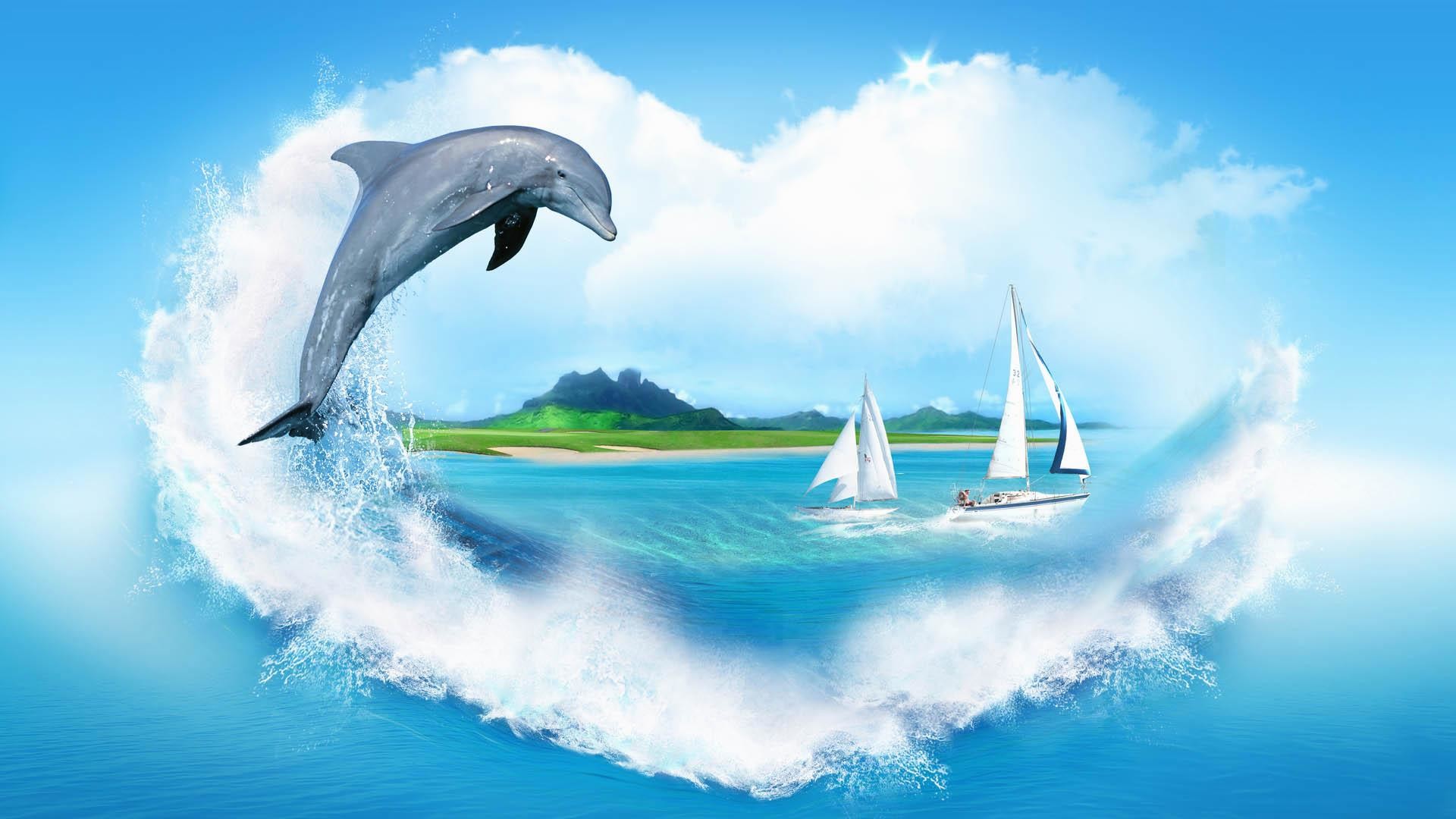 1920x1080 dolphin-Best-Background-Hd--wallpaper-wp6404444