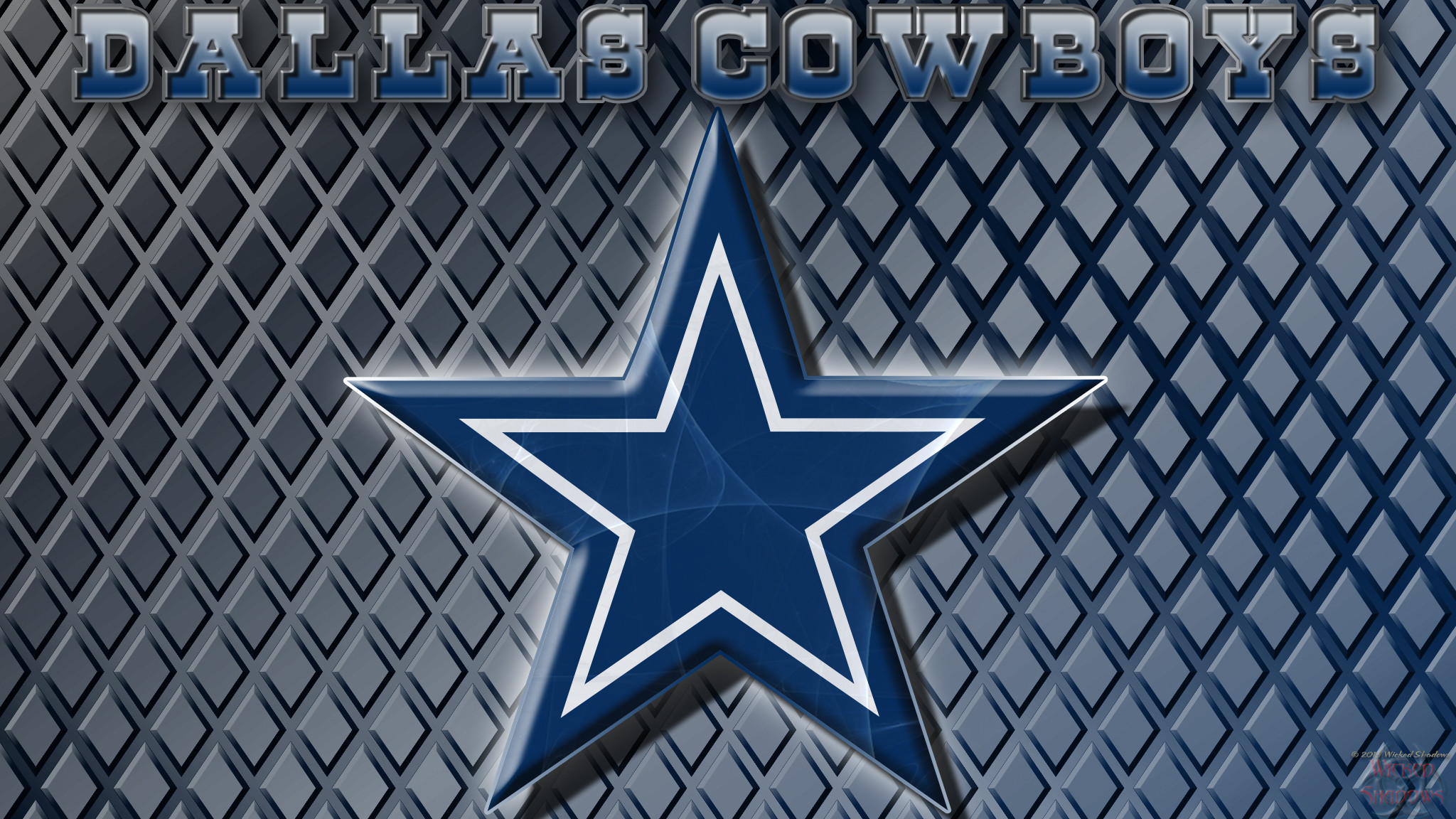 2048x1152 Wallpapers By Wicked Shadows: Dallas Cowboys Logo Wallpaper