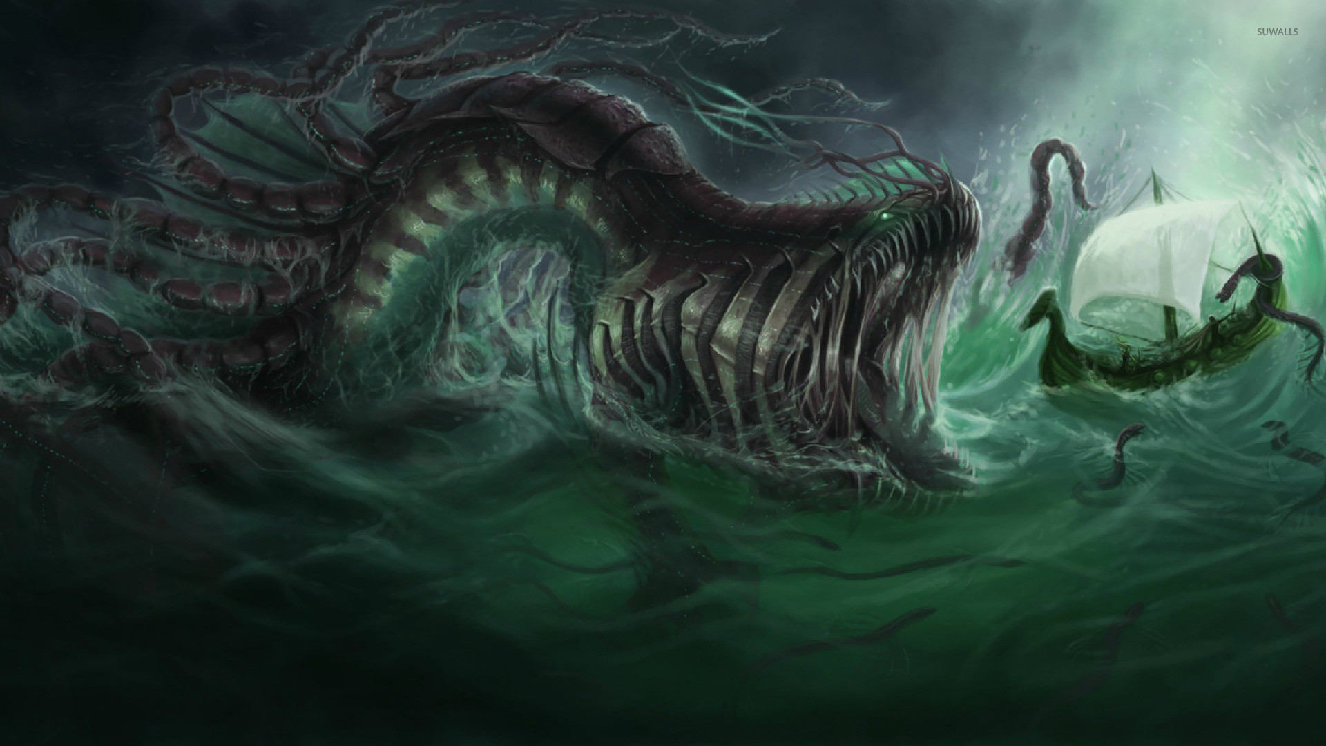 1920x1080 Sea Monster Wallpapers 1080p