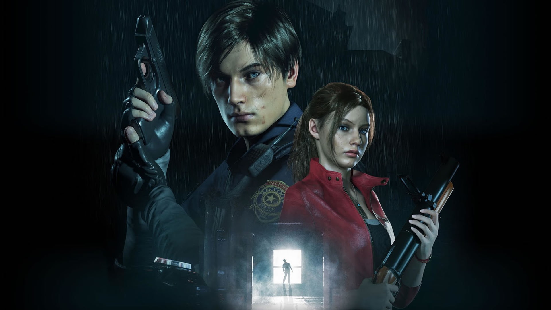 1920x1080 Resident Evil 2, video games, Claire Redfield, Leon Kennedy