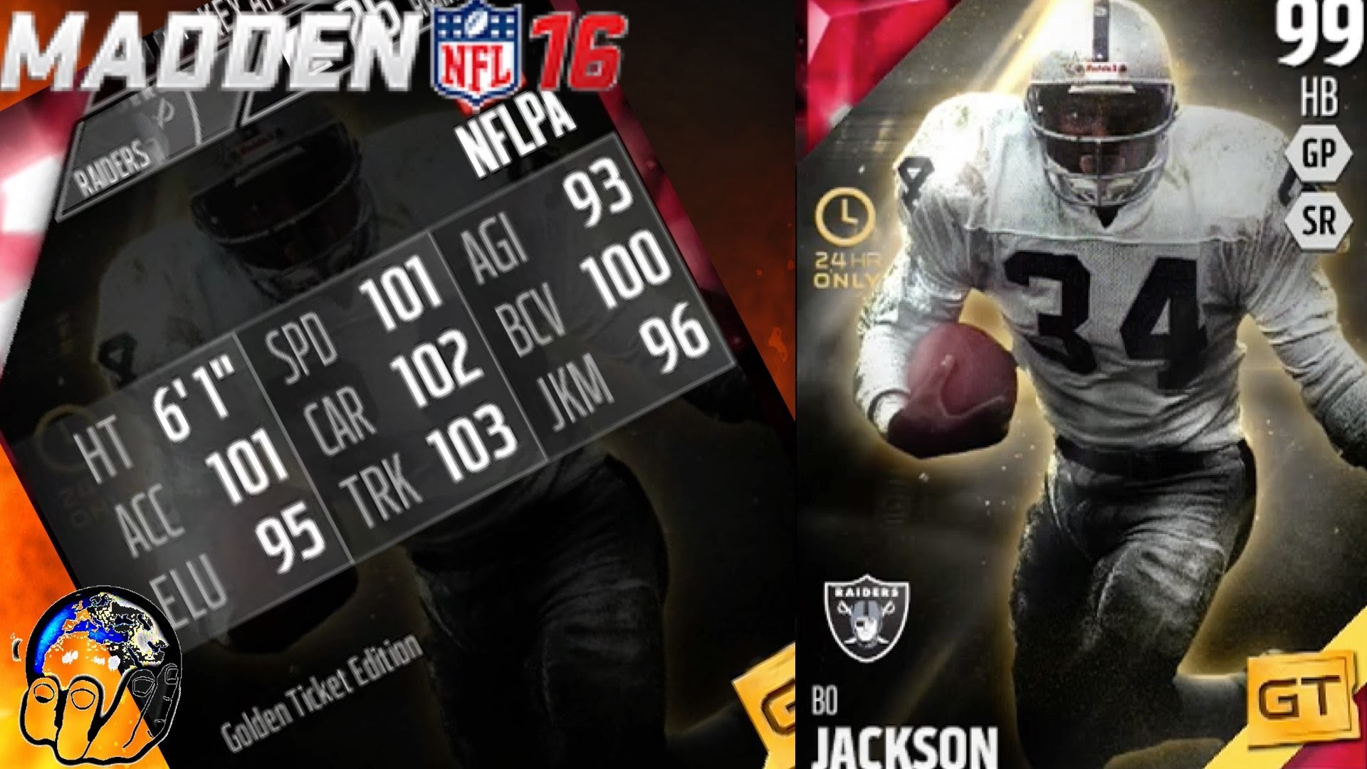 1920x1080 GOLDEN TICKET BO JACKSON NOW AVAILABLE IN MUT 16! | Madden 16 Ultimate Team  Gameplay