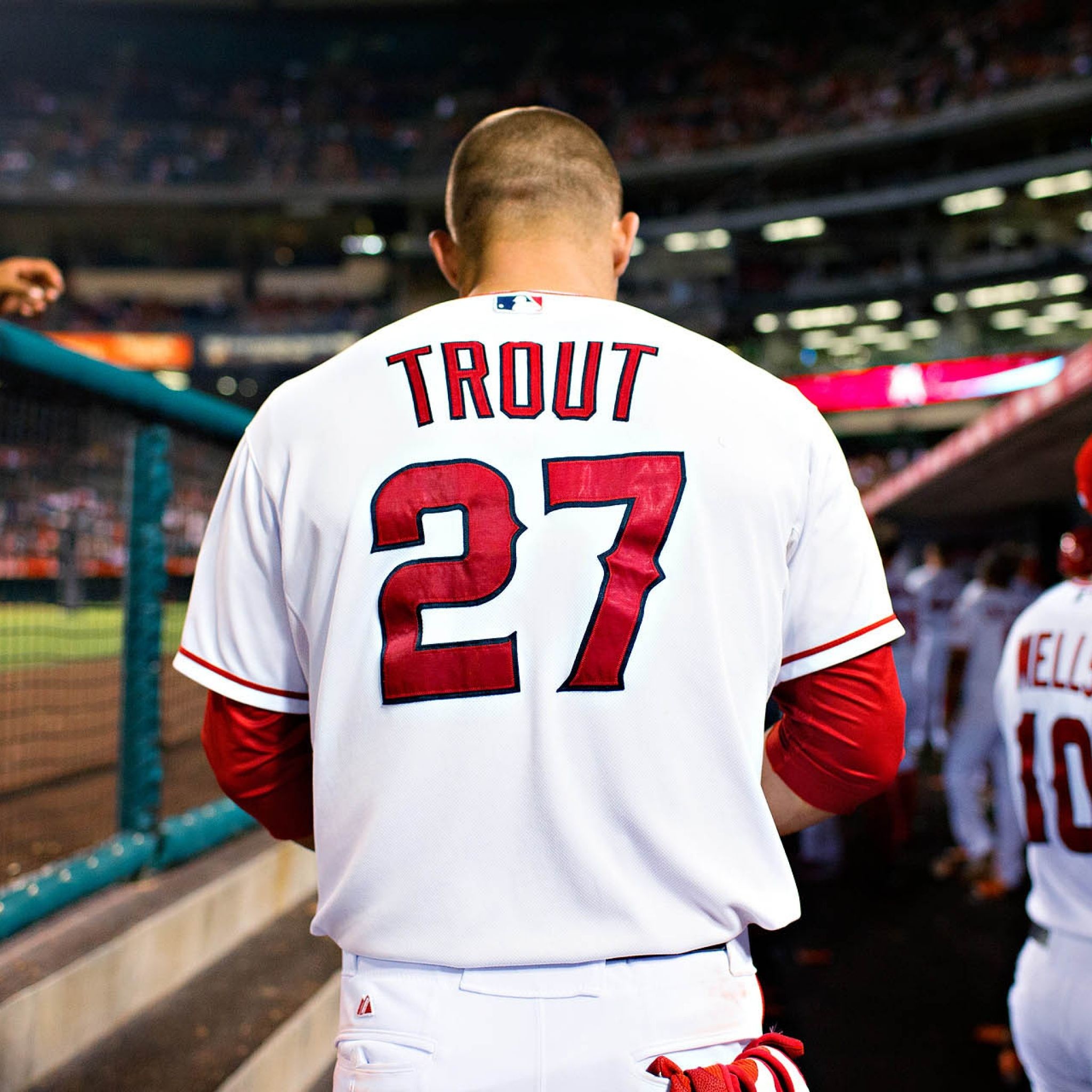 2048x2048 Download Wallpaper  Mike trout, Baseball, Los angeles .