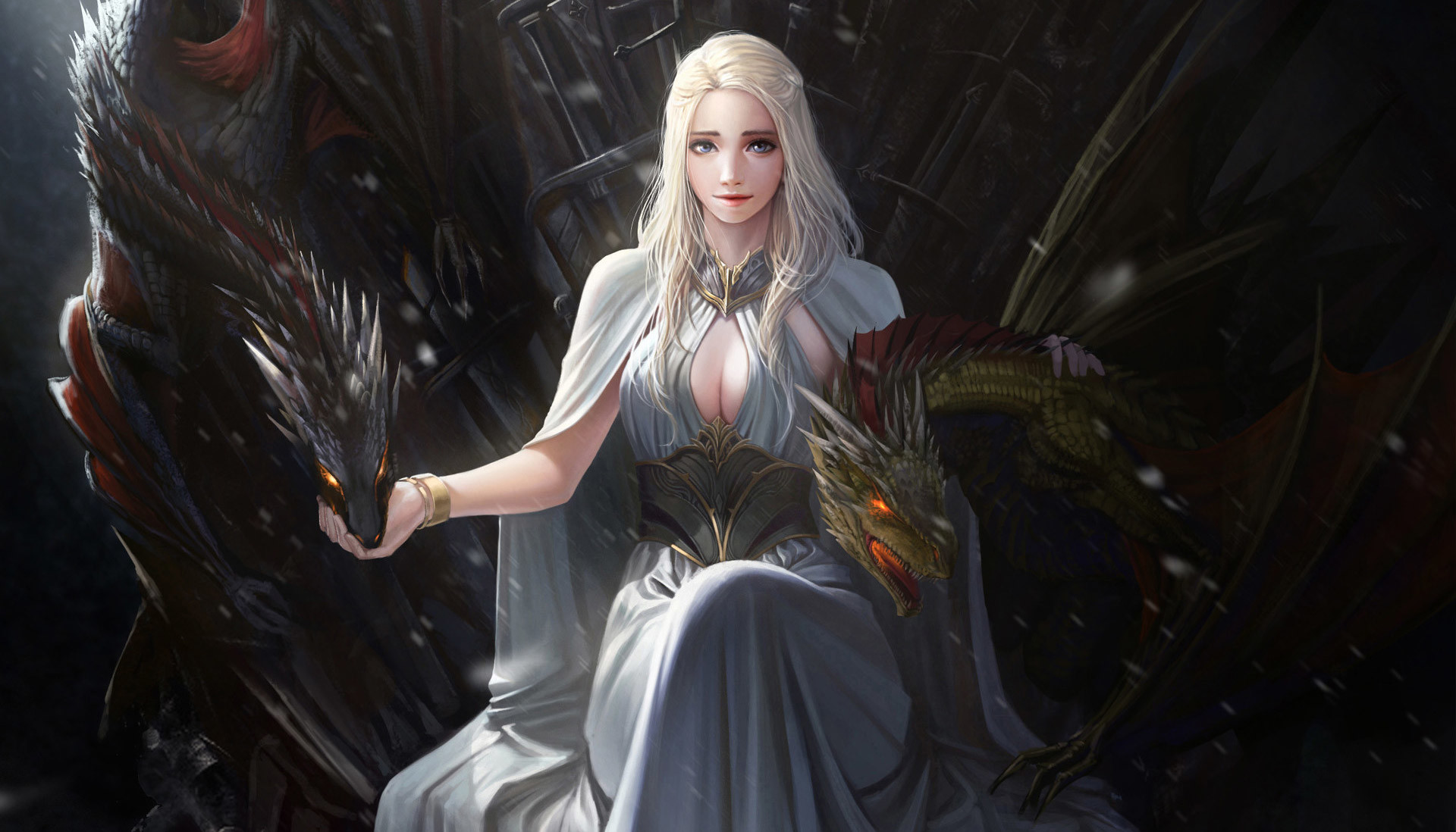 1920x1098 Game of Thrones Daenerys Targaryen Artwork