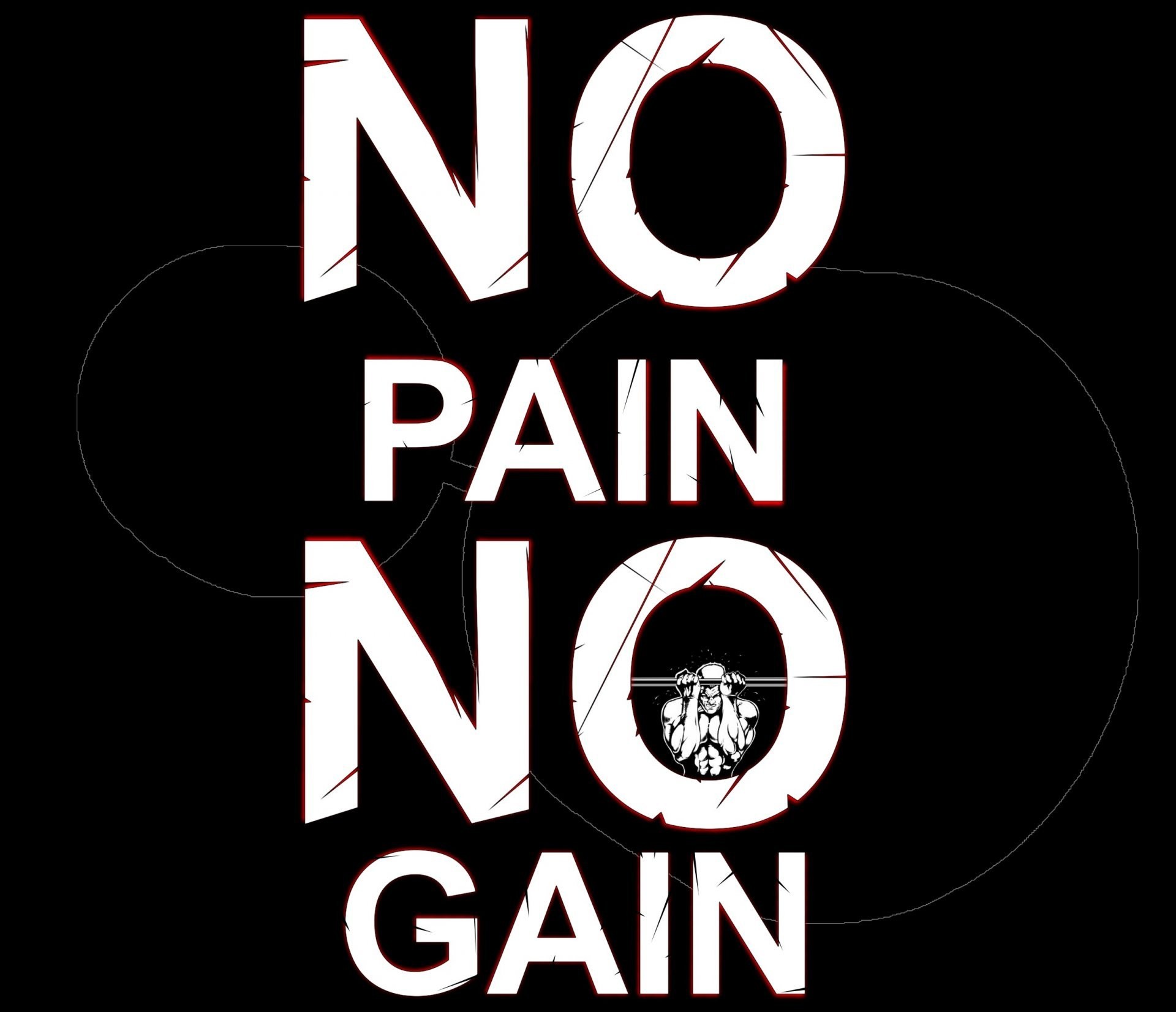 1920x1653 no pain no gain gym workout