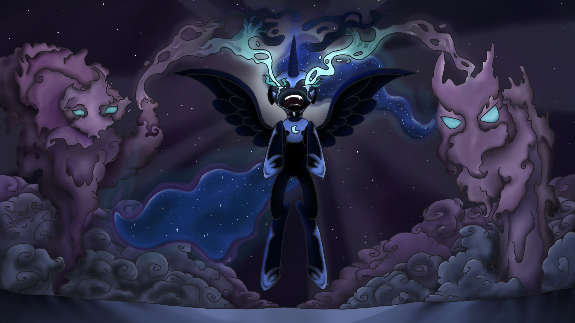 1920x1080 Nightmare Moon's Takeover by Yoshicat02 Nightmare Moon's Takeover by  Yoshicat02