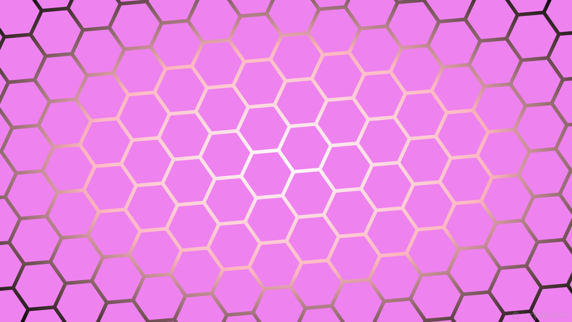 1920x1080 wallpaper purple gradient white glow hexagon black pink violet light pink  #ee82ee #ffffff #