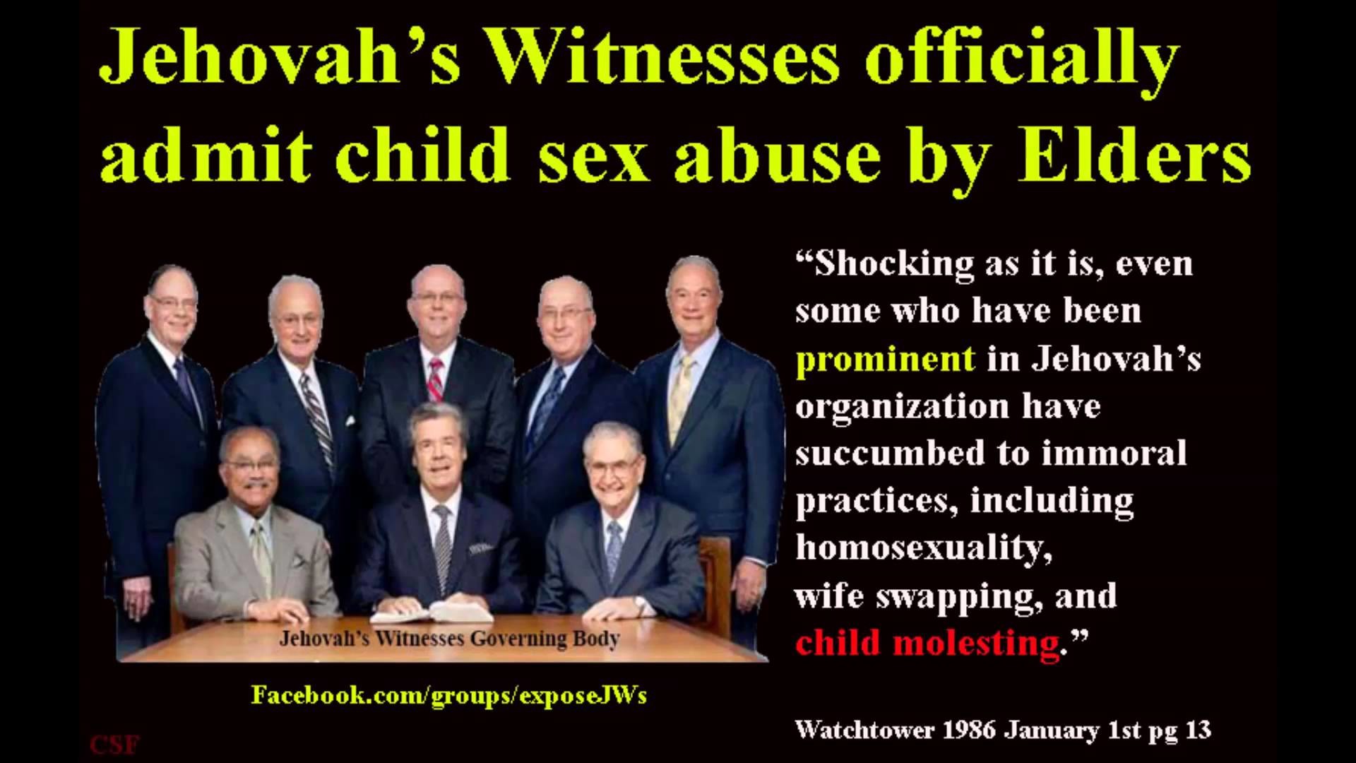 1920x1080 Jehovah's Witnesses Officially Admit Child Sex Abuse by Elders