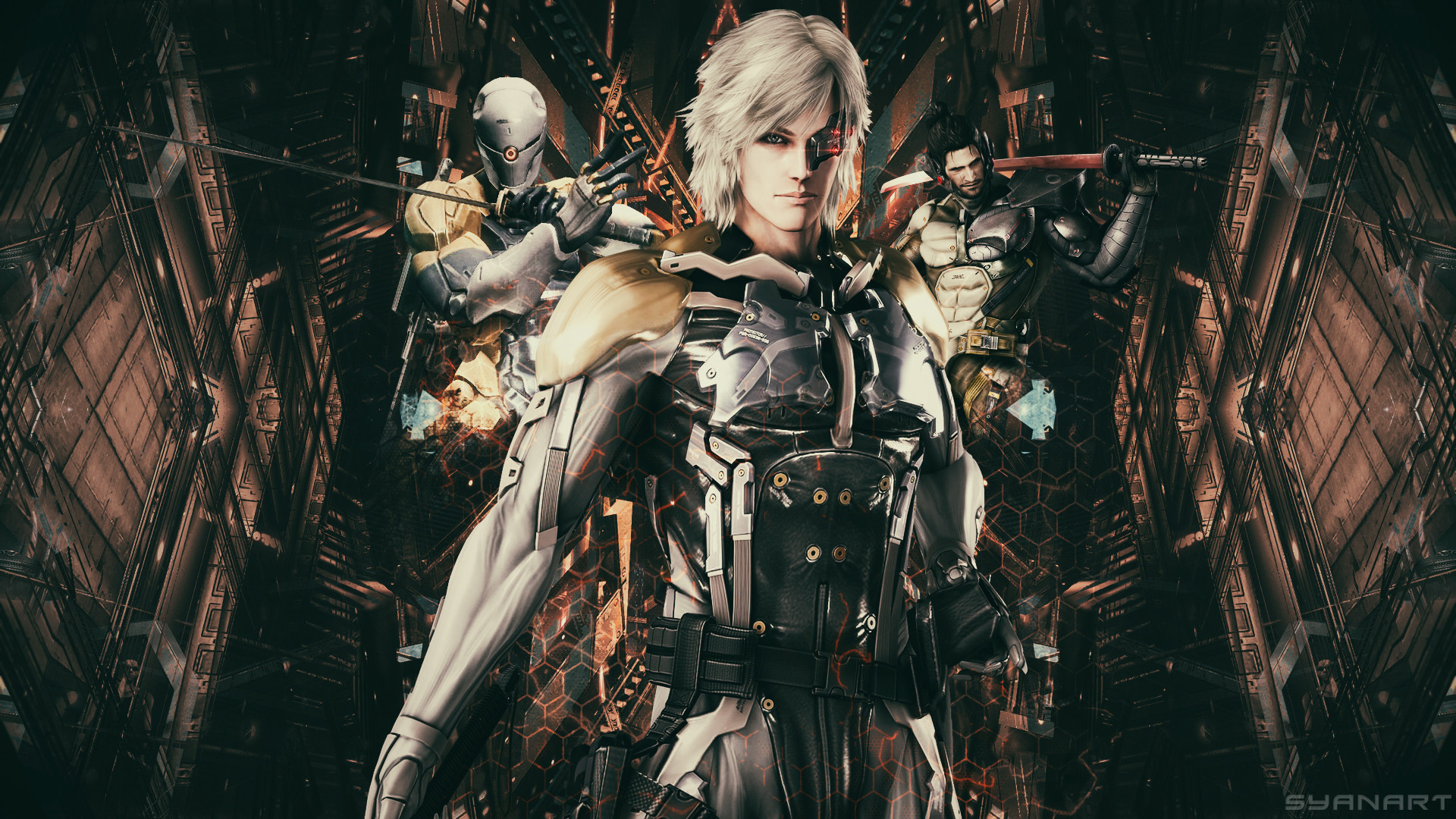 1920x1080 1920Ã1080 px. In this Metal Gear Rising Revengeance wallpaper you can find  Raiden ...