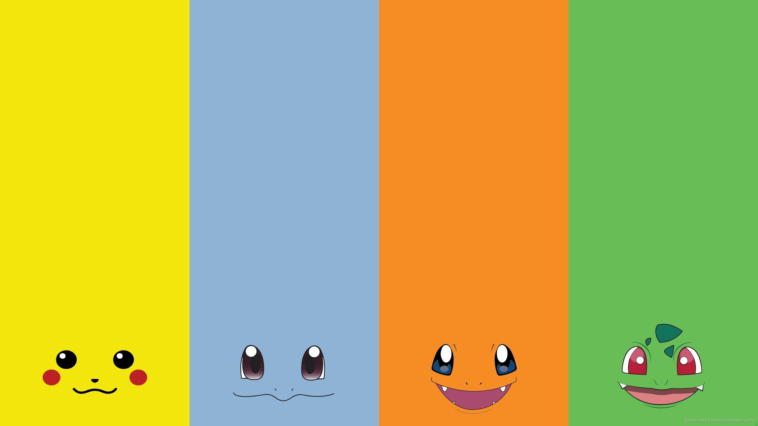 2560x1440 Download  Four Pokemon Faces Wallpaper