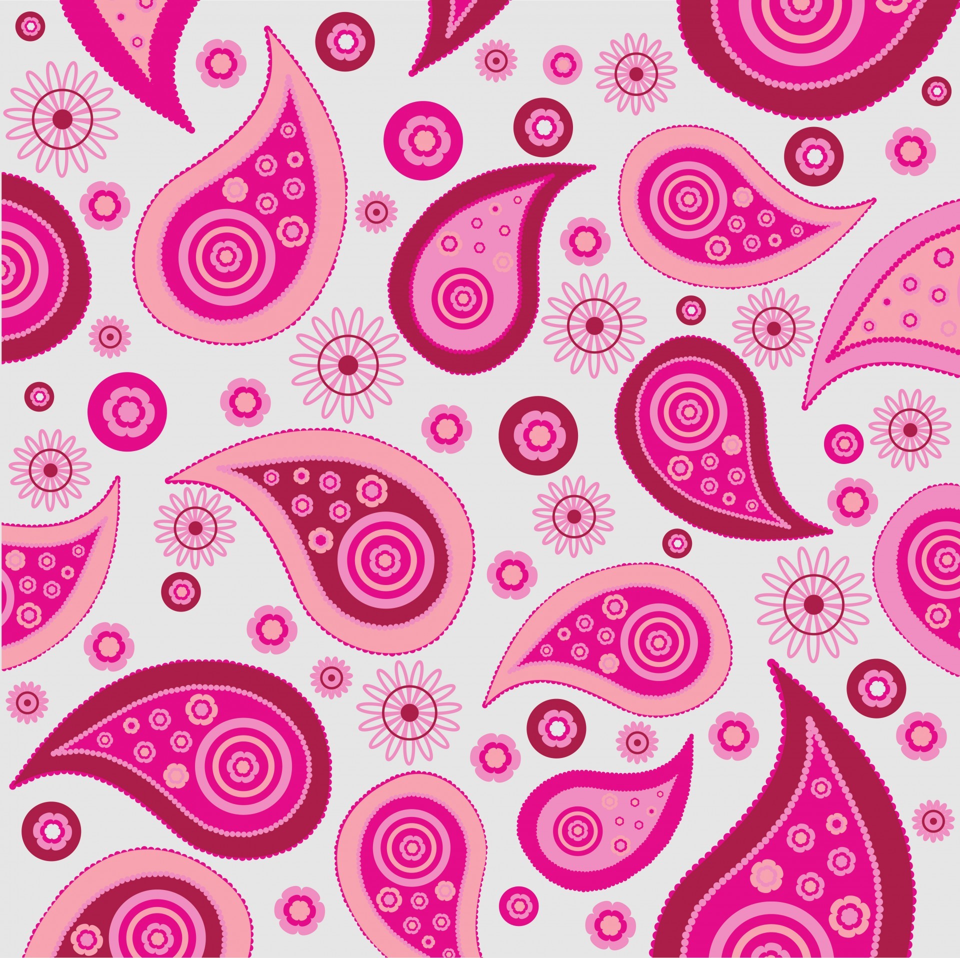 1920x1916 Shop Pink Paisley iPad Mini Cover created by MissMatching.