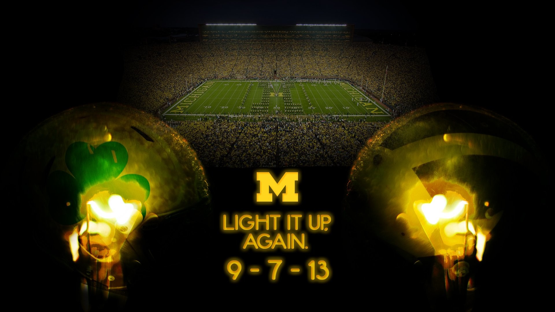 1920x1080 Michigan Vs Notre Dame Under The Lights 2