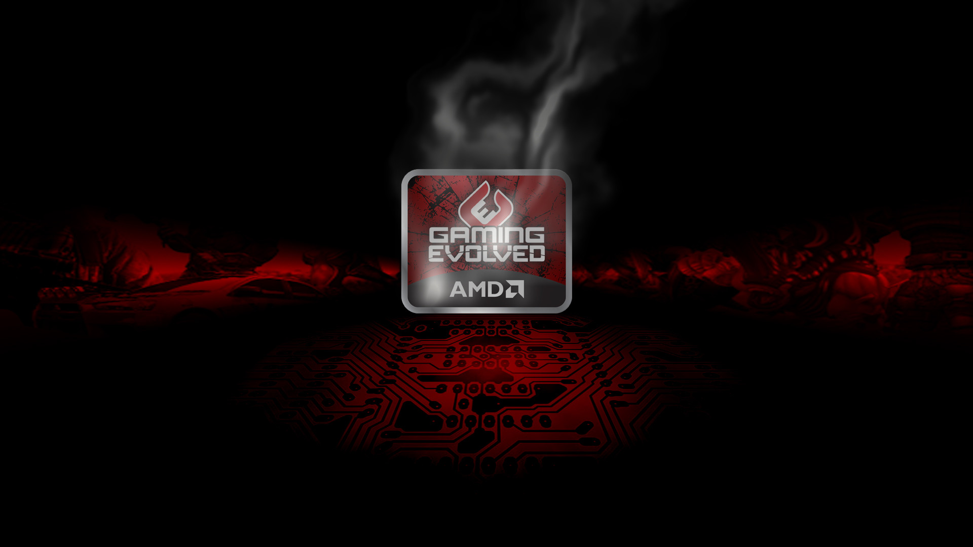 1920x1080 Radeon Wallpapers - HD AMD Radeon broken glass -