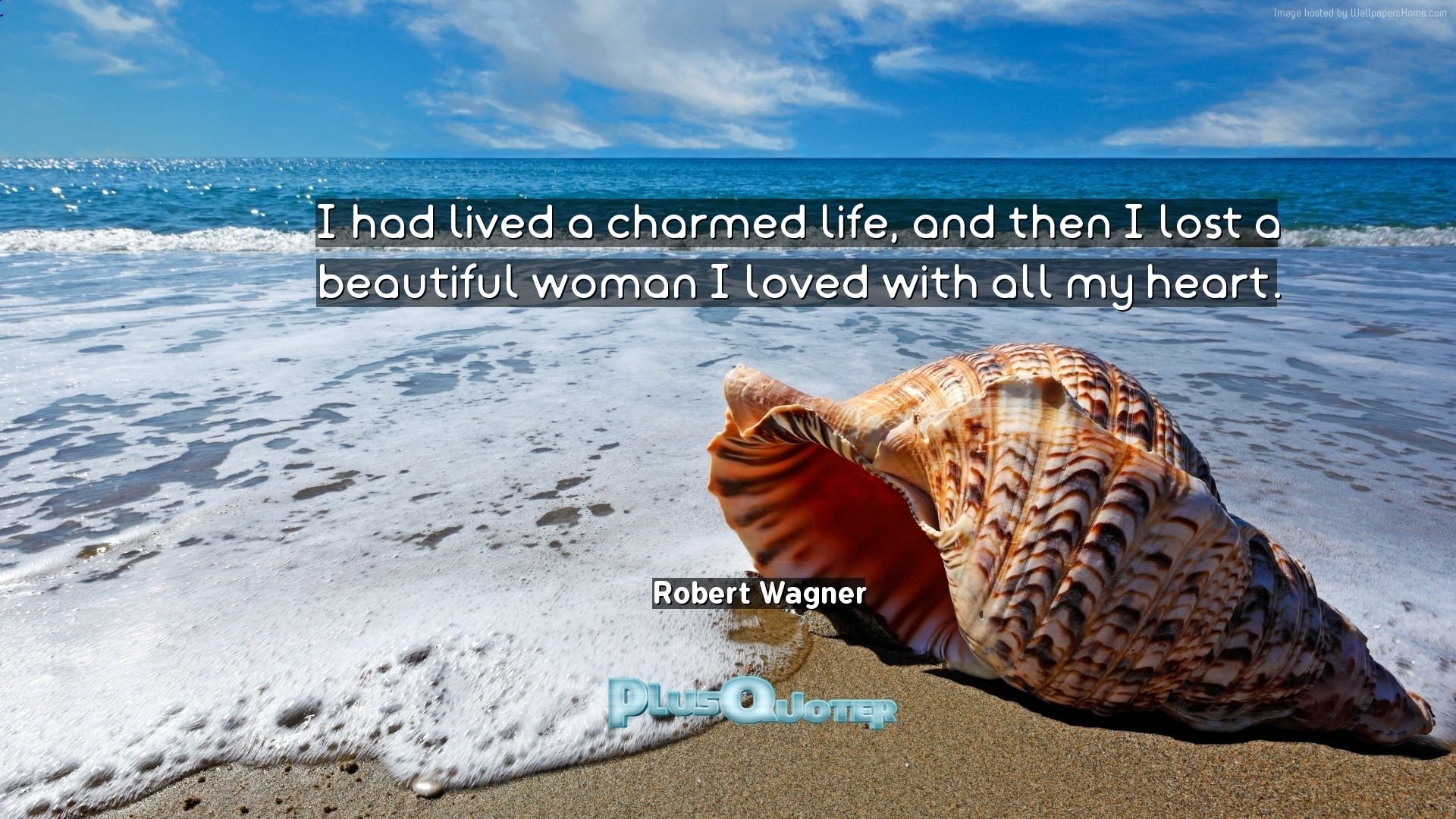 1920x1080 Download Wallpaper with inspirational Quotes- "I had lived a charmed life,  and then