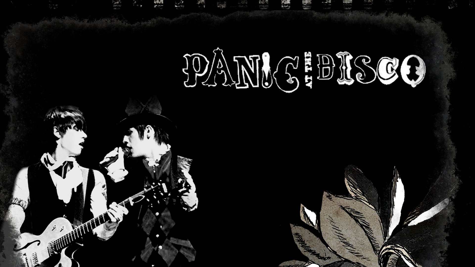 1920x1080 Preview wallpaper panic at the disco, band, members, action, flower  