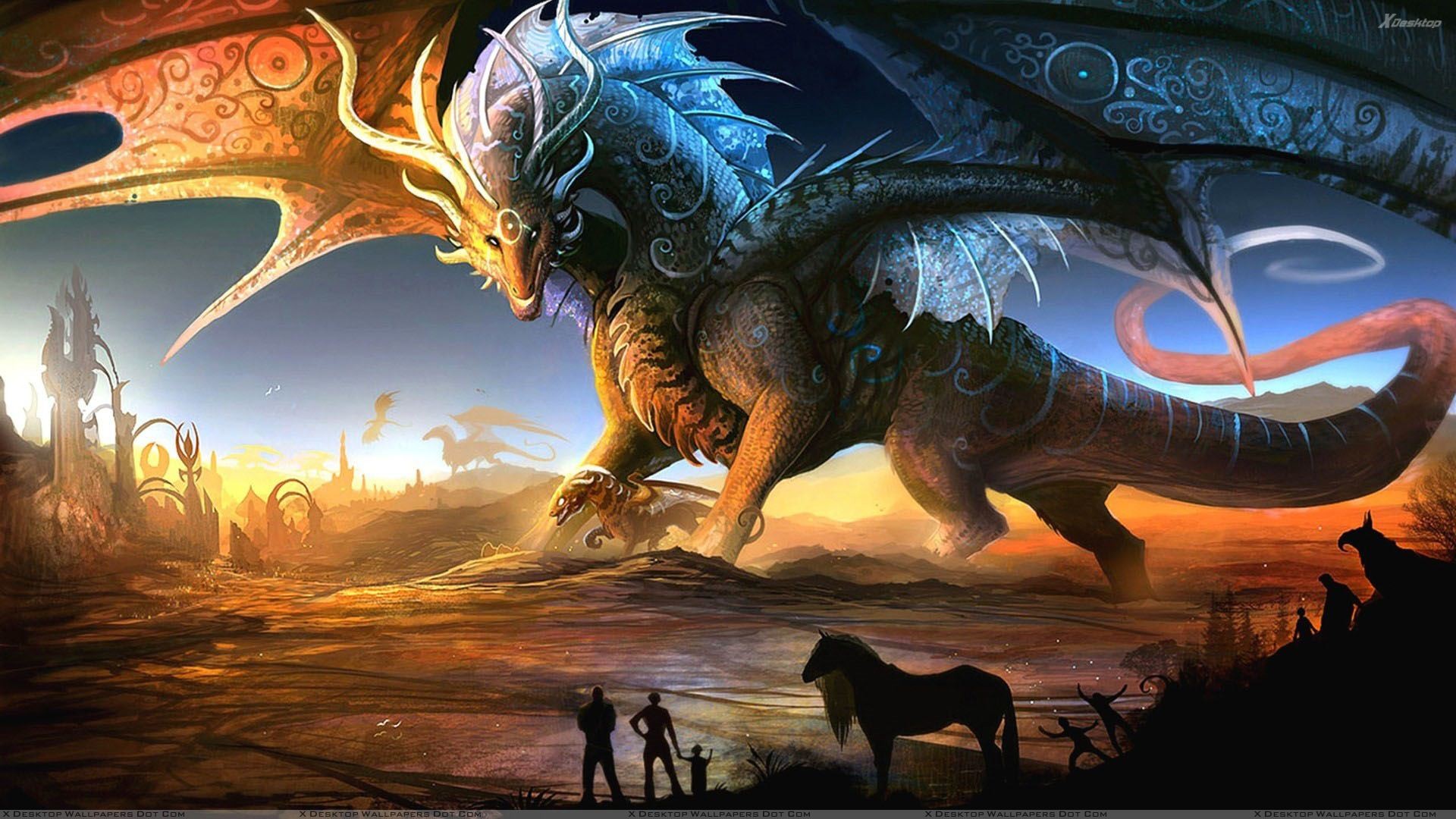 1920x1080 You are viewing wallpaper titled "Dragon Fantasy Art" ...