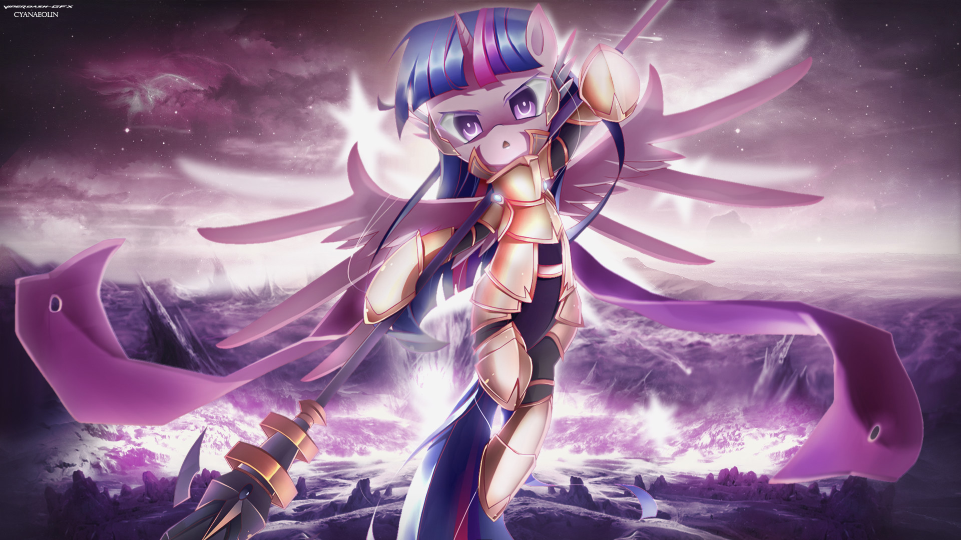 1920x1080 -Wallpaper Collab- The Power of Twilight Sparkle by VipeyDashie