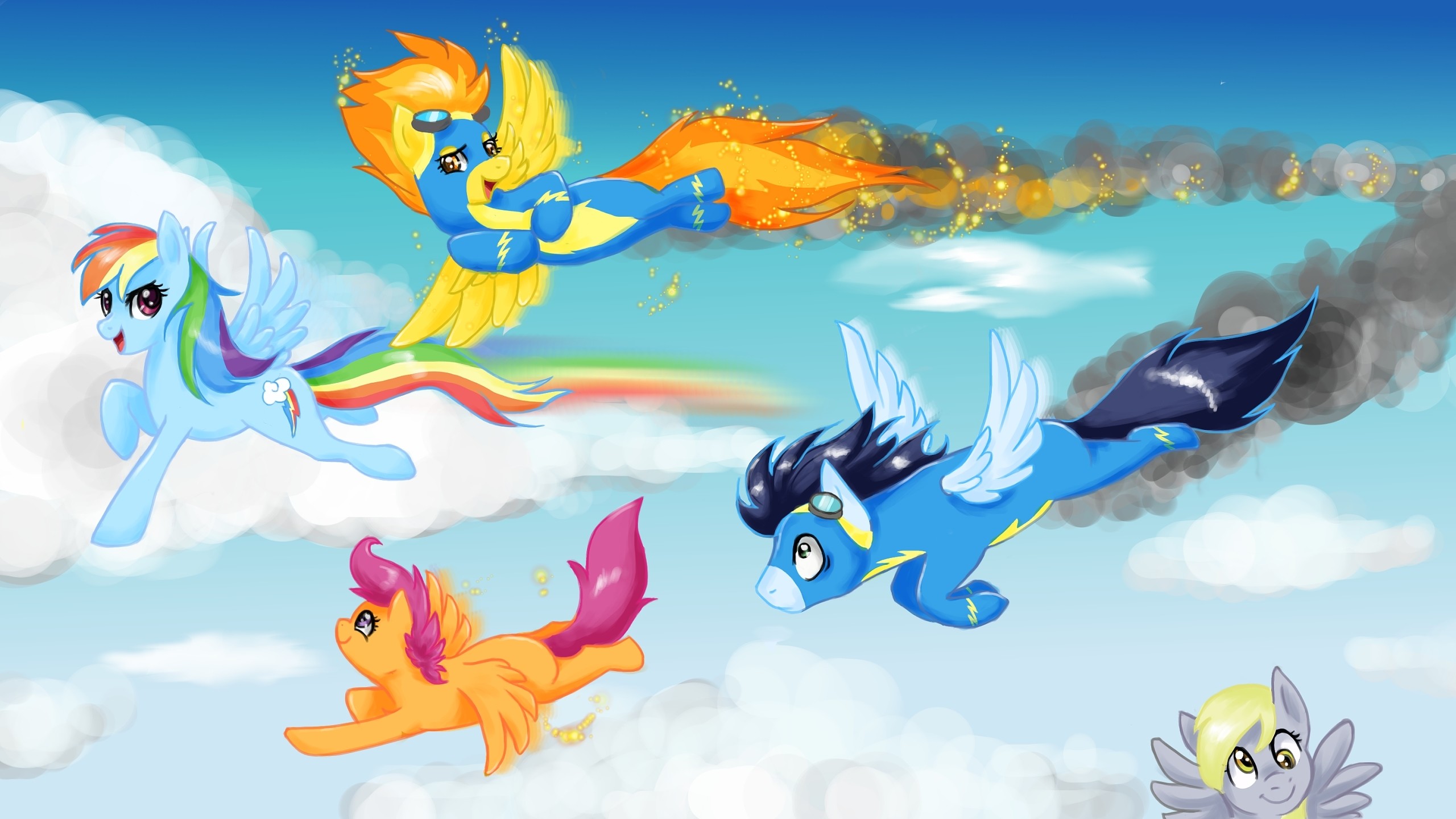 2560x1440 Download Wallpaper Â· Back. flying my little pony ponies rainbow dash ...