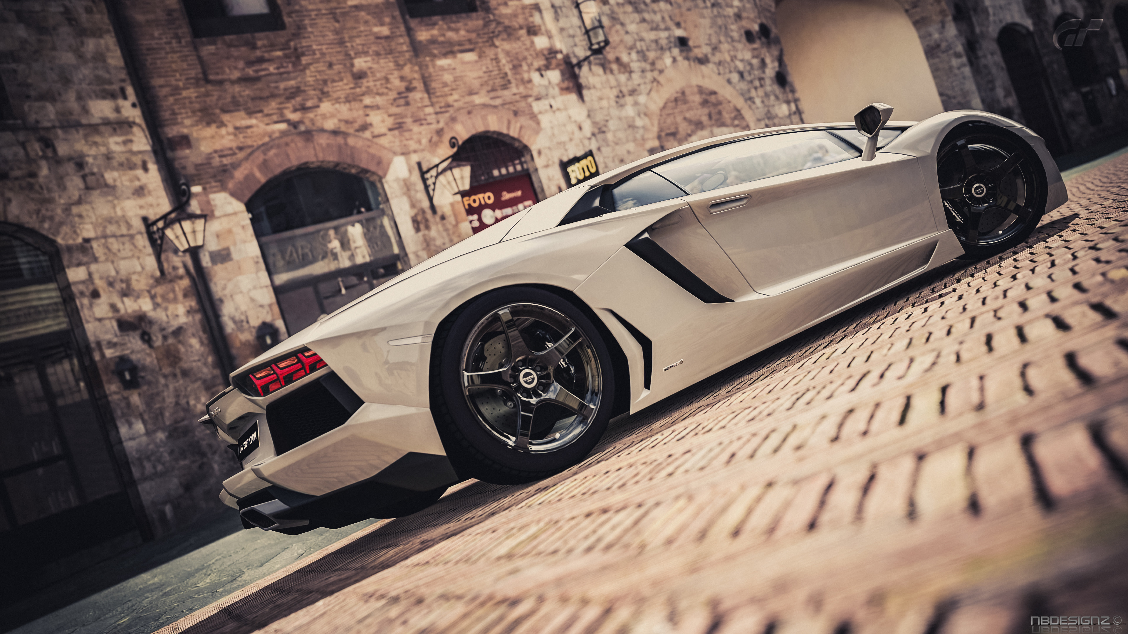 3840x2160 White Lamborghini wallpapers HD for desktop