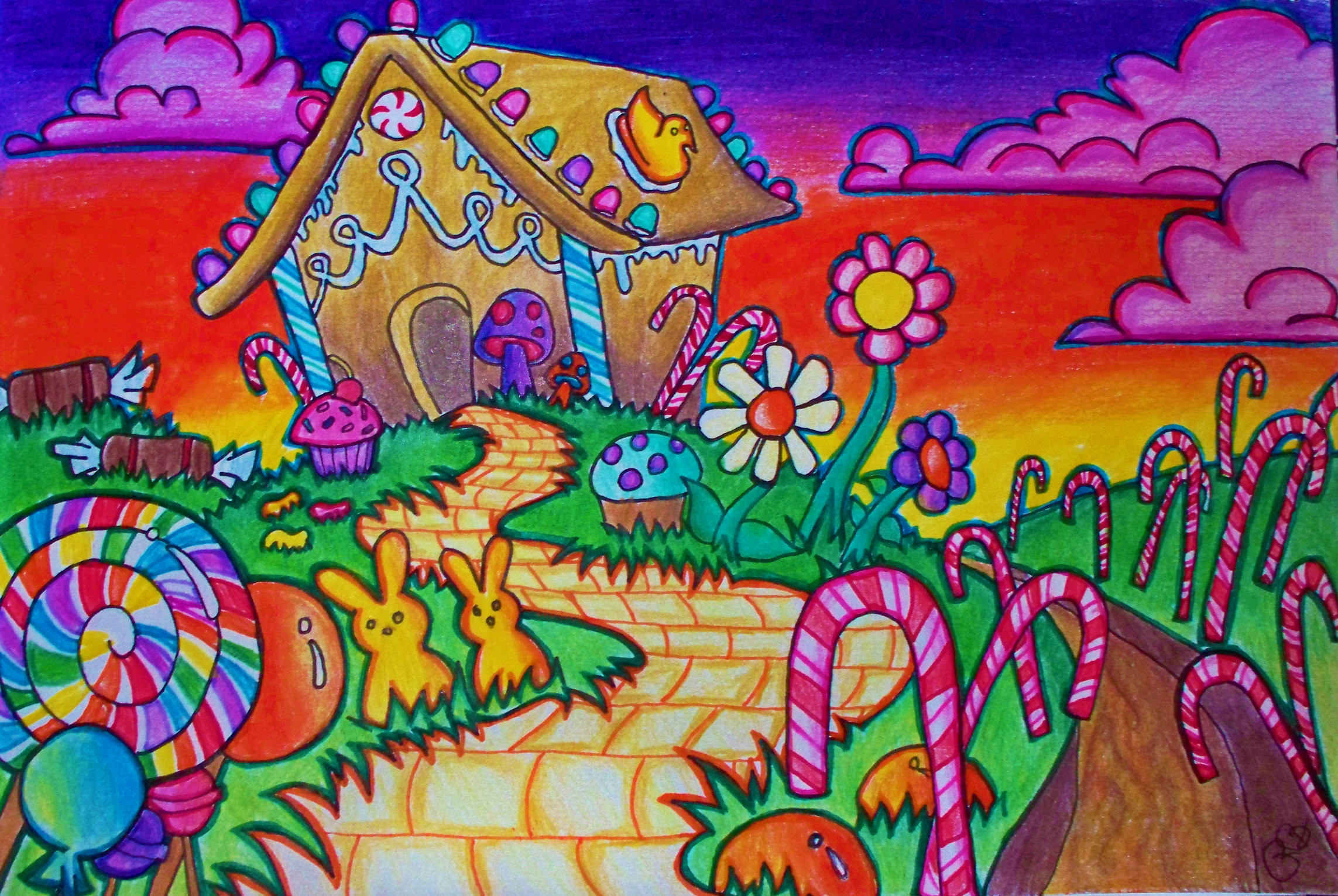 2286x1531 Candyland Wallpaper Â·â 