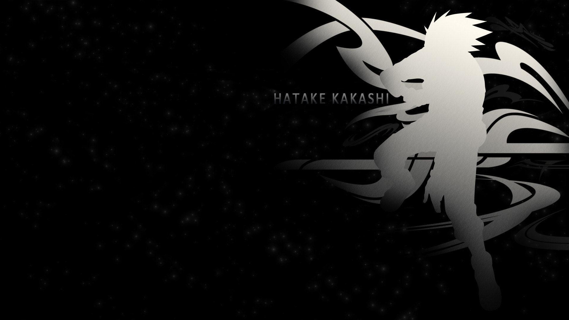 Download Naruto Kakashi Black Art Wallpaper | Wallpapers.com