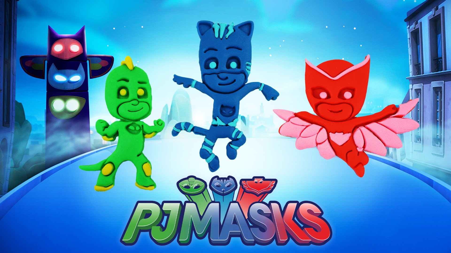 1920x1080 PJ Masks - Catboy And Owlette, Gekko Play Doh Compilations Learn Colors and  Suprise Play Dough Eggs - YouTube