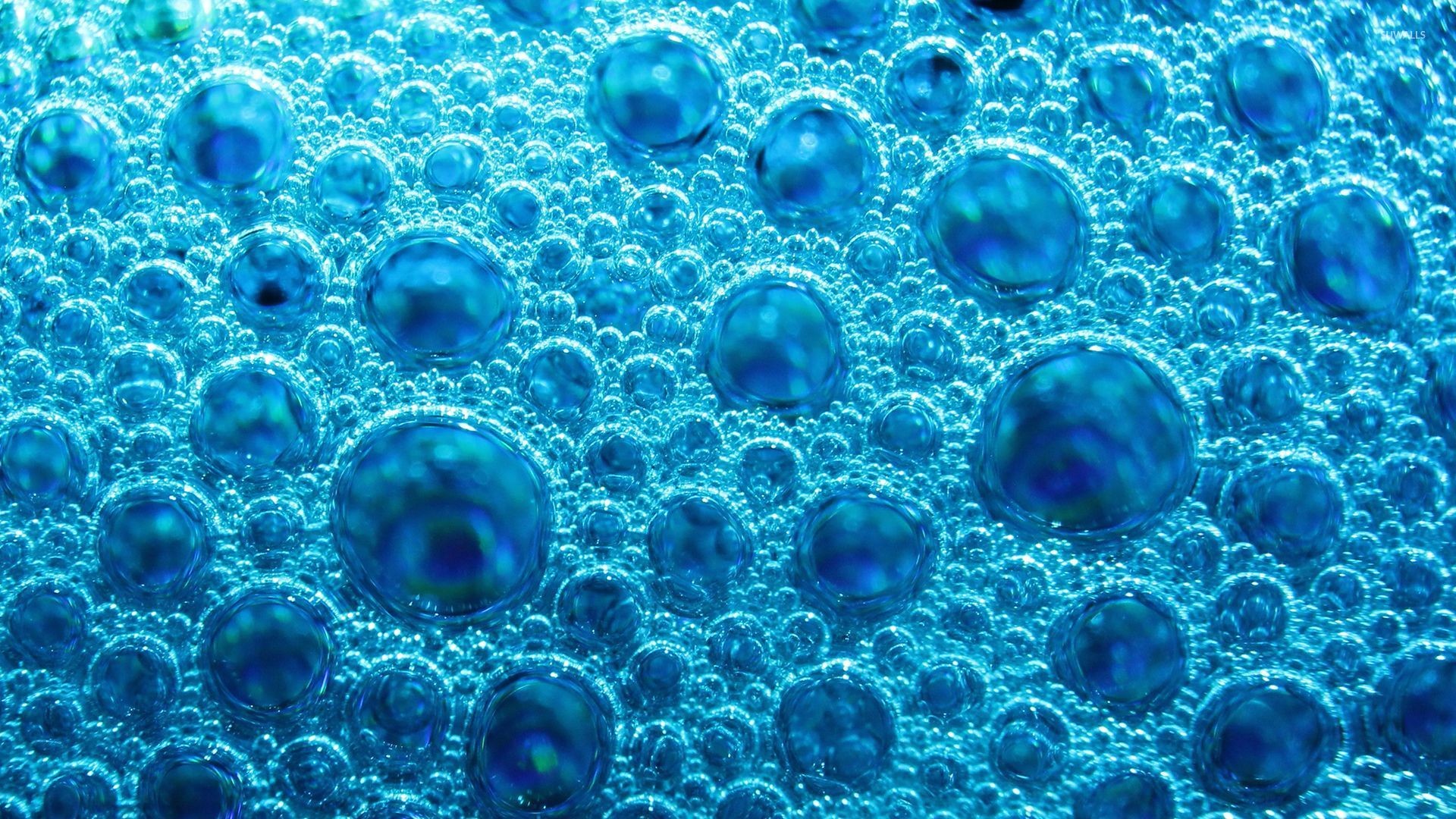 1920x1080 Blue soap bubbles wallpaper