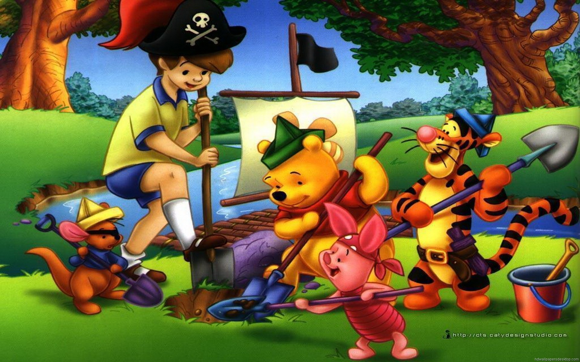 1920x1200 Winnie The Pooh Easter Wallpaper (31)