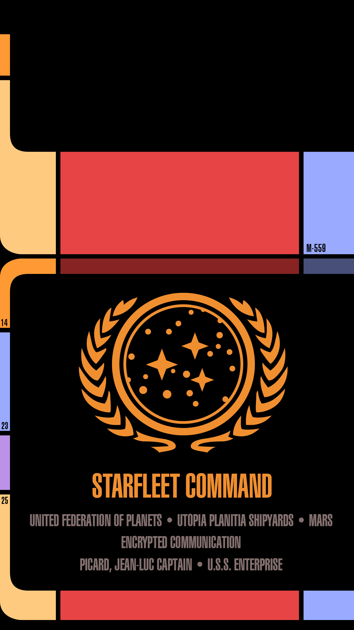 1242x2208 I made a Star Trek LCARS Wallpaper for android phones