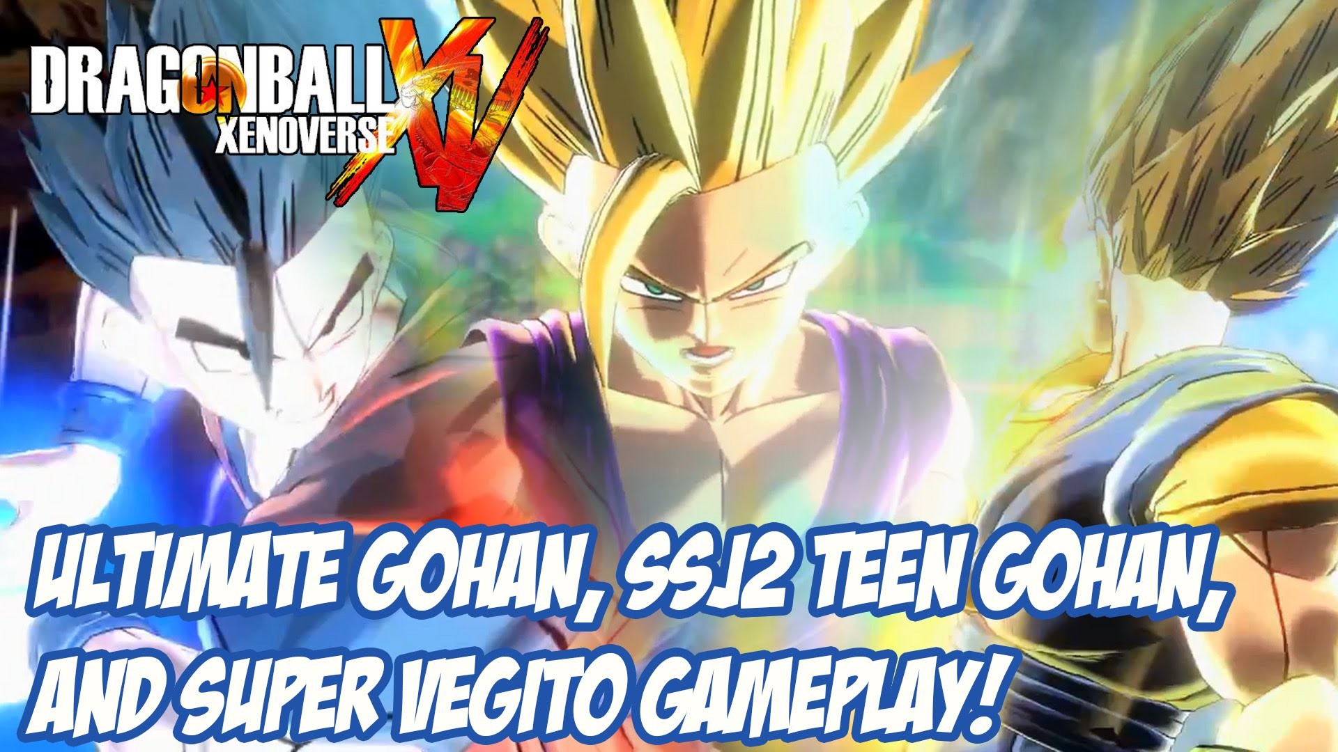 1920x1080 [Dragon Ball Xenoverse] Ultimate Gohan, SSJ2 Teen Gohan, and Super Vegito  Gameplay!