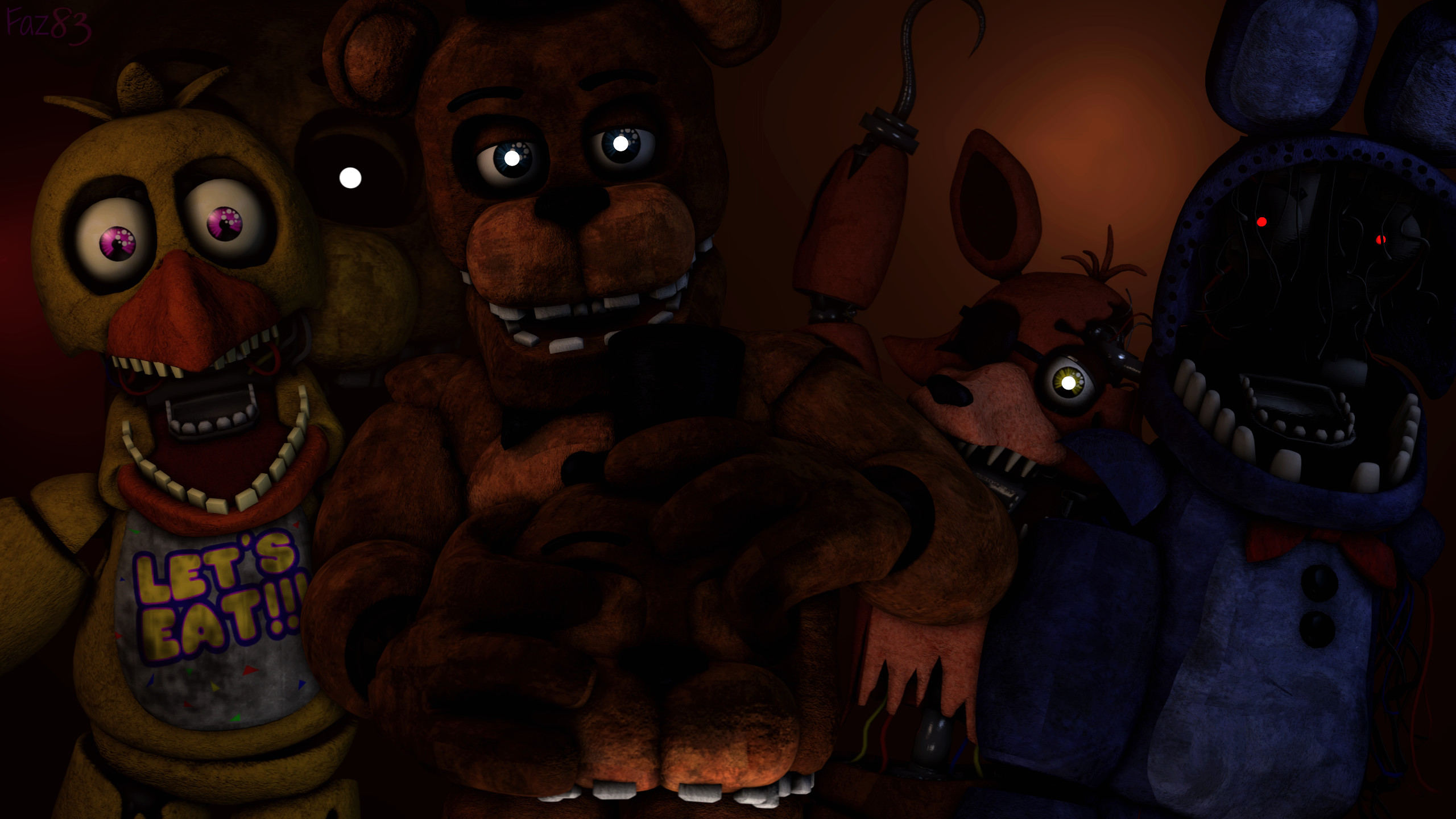 2560x1440 ... (SFM/FNAF 2/Wallpaper) The withered gang by Fazband83