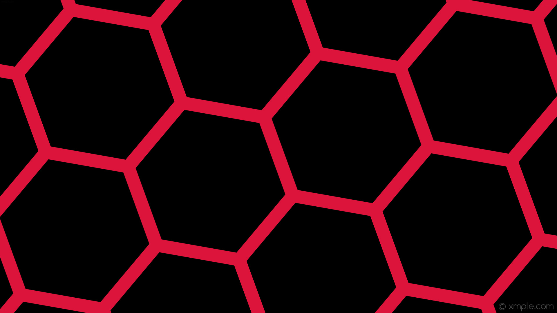 1920x1080 wallpaper red honeycomb black hexagon beehive crimson #000000 #dc143c  diagonal 20Â° 45px 499px