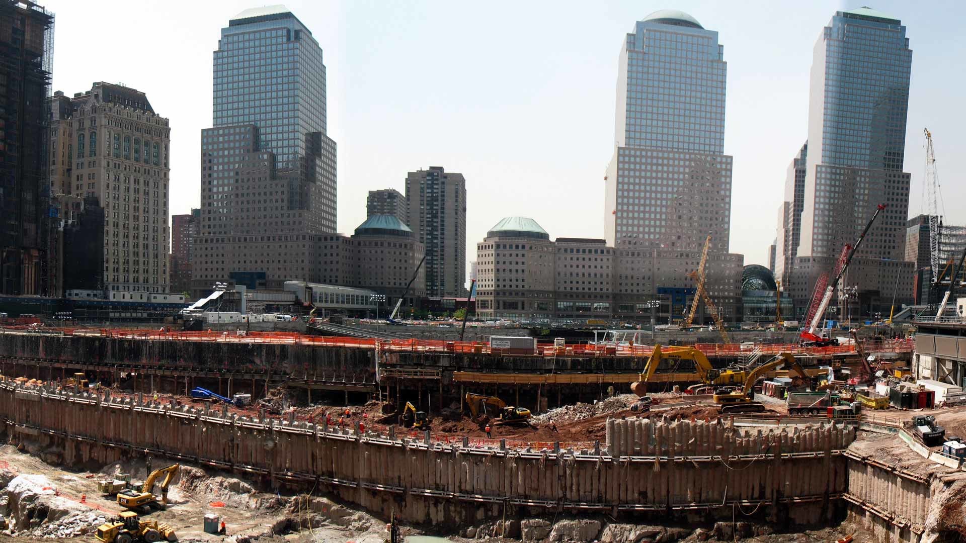 1920x1080 Work on the World Trade Center Memorial Plaza with EE Cruz commenced in  2007. The Plaza's design included the memorial reflection pools and  100,000-square ...