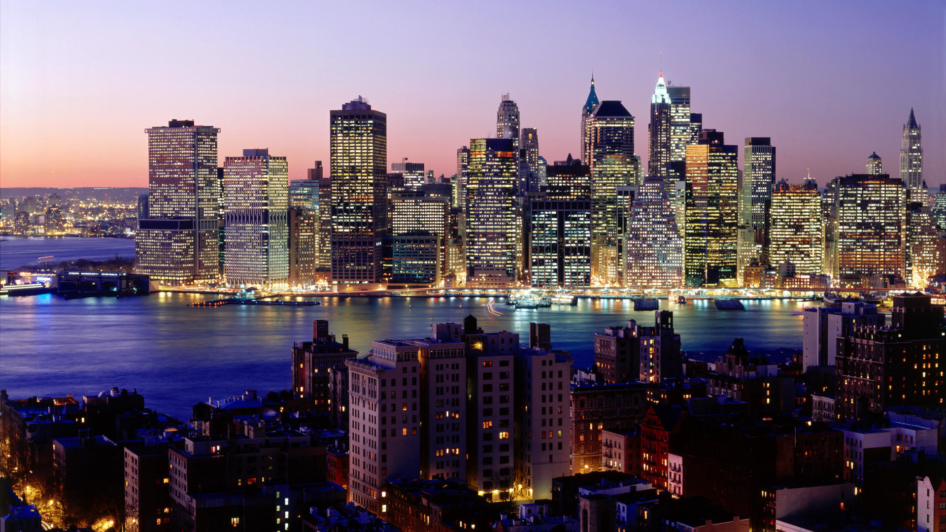 1920x1080 Download Background - Twilight Sky, New York City, New York - Free Cool  Backgrounds and Wallpapers for your Desktop Or Laptop.