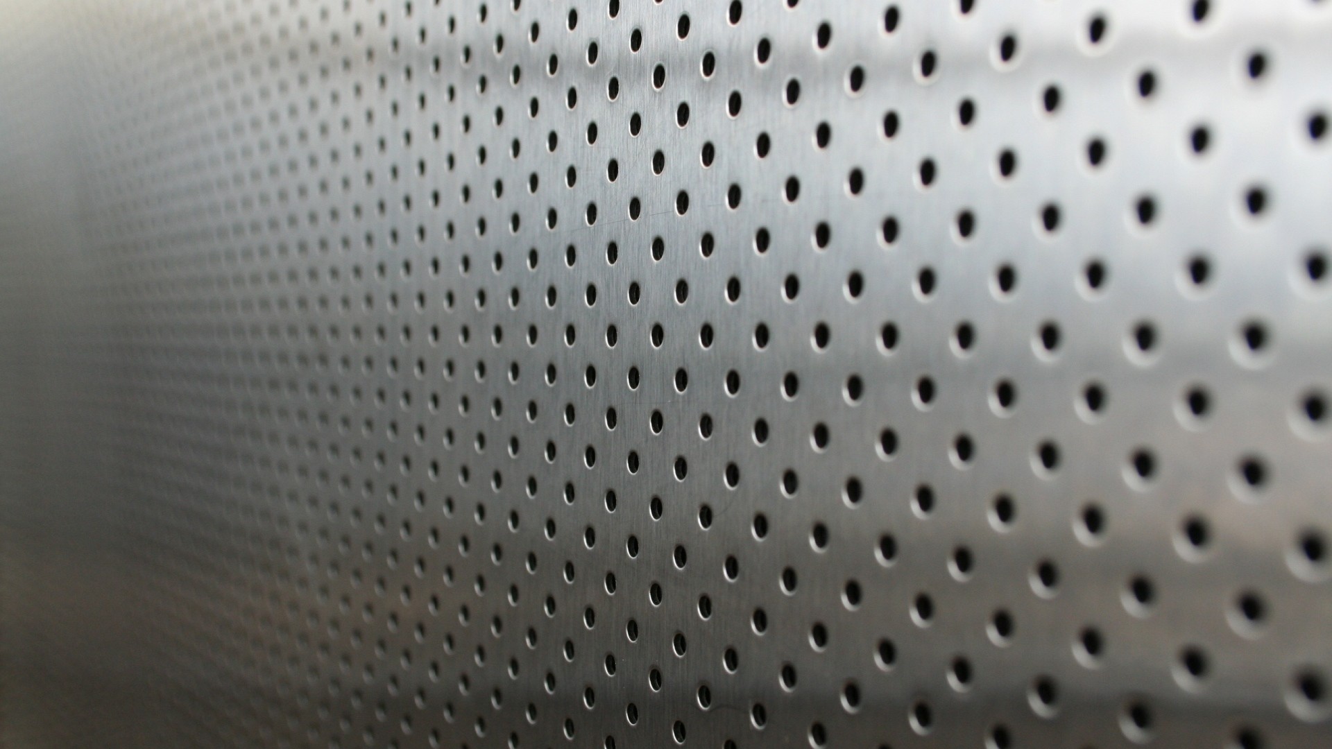 1920x1080 Preview wallpaper metal, points, holes, silver, background 