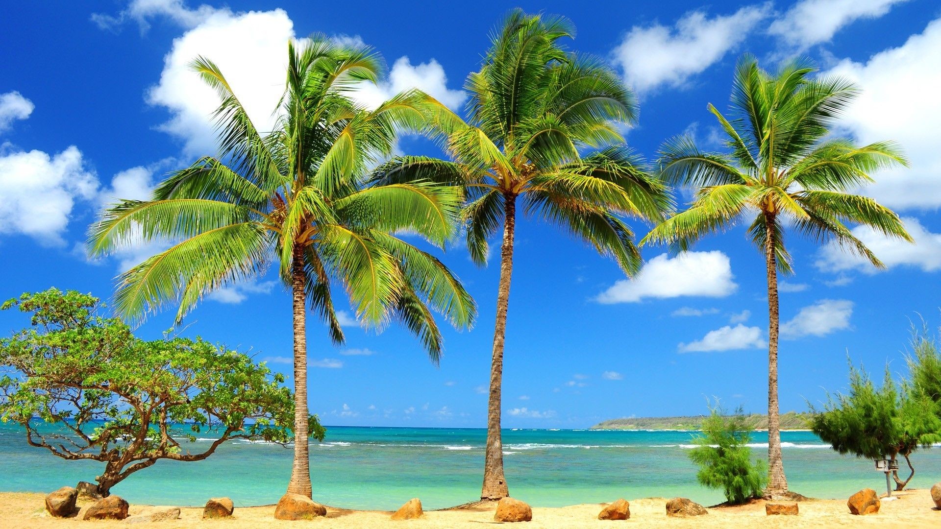 1920x1080 Tropical Beach Paradise HD desktop wallpaper : Widescreen : High 1920Ã1080  Tropical HD Wallpapers