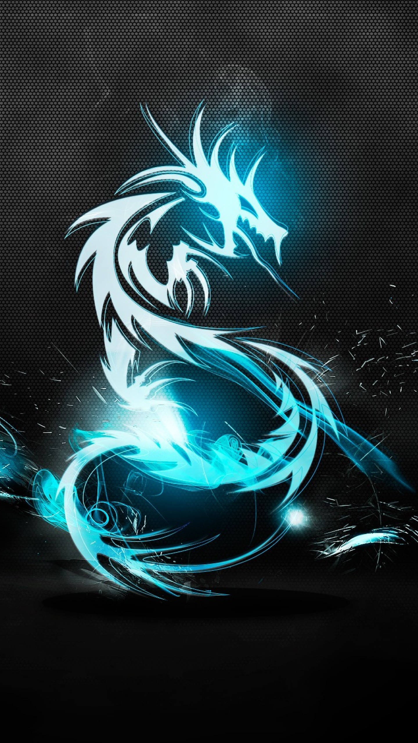 1440x2560 Preview wallpaper dragon, classical, light, luster, surface, background  
