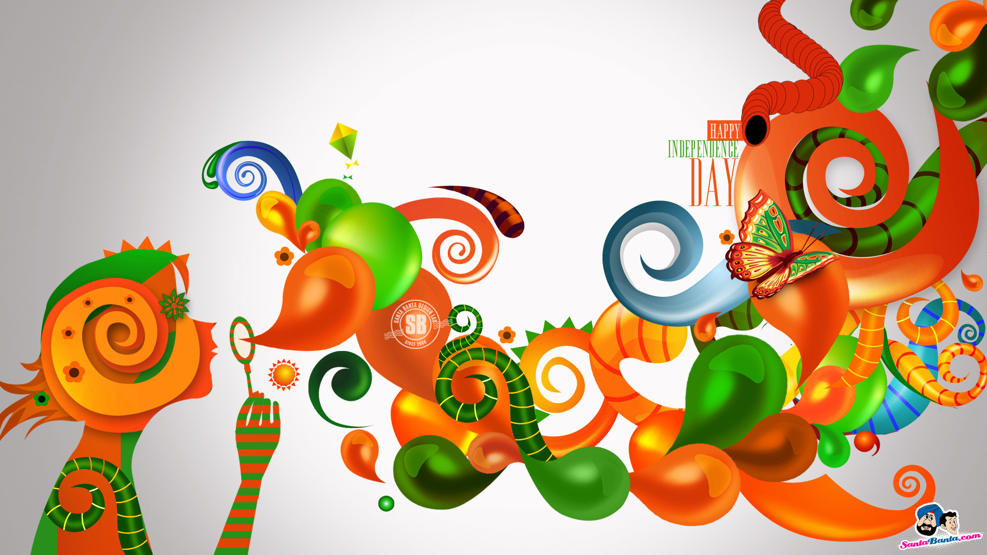 1920x1080 Indian Independence Day Wallpaper. Colorful Wallpaper
