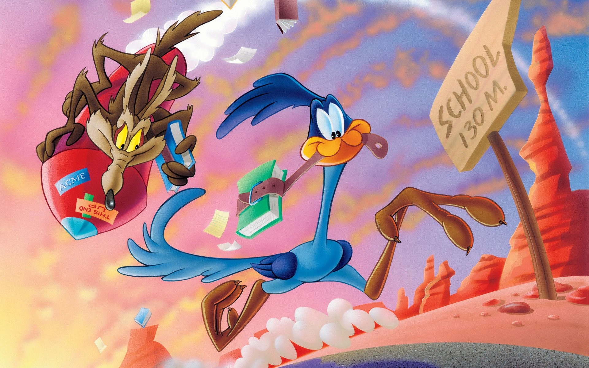 1920x1200 Wile E. Coyote and The Road Runner Wallpaper 1 - 1920 X 1200