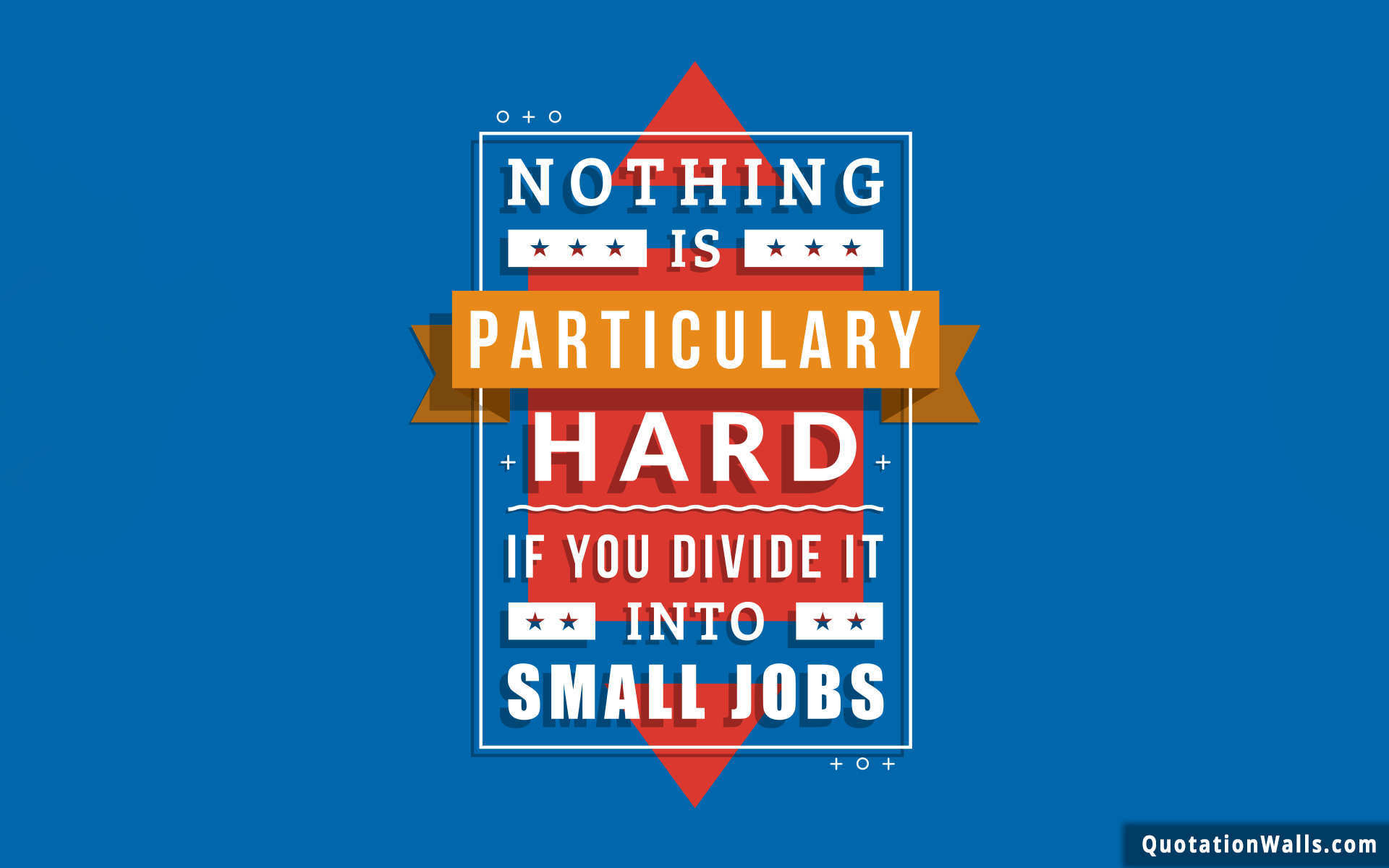 1920x1200 Dream quote: Nothing is particularly hard if you divide it into small jobs.
