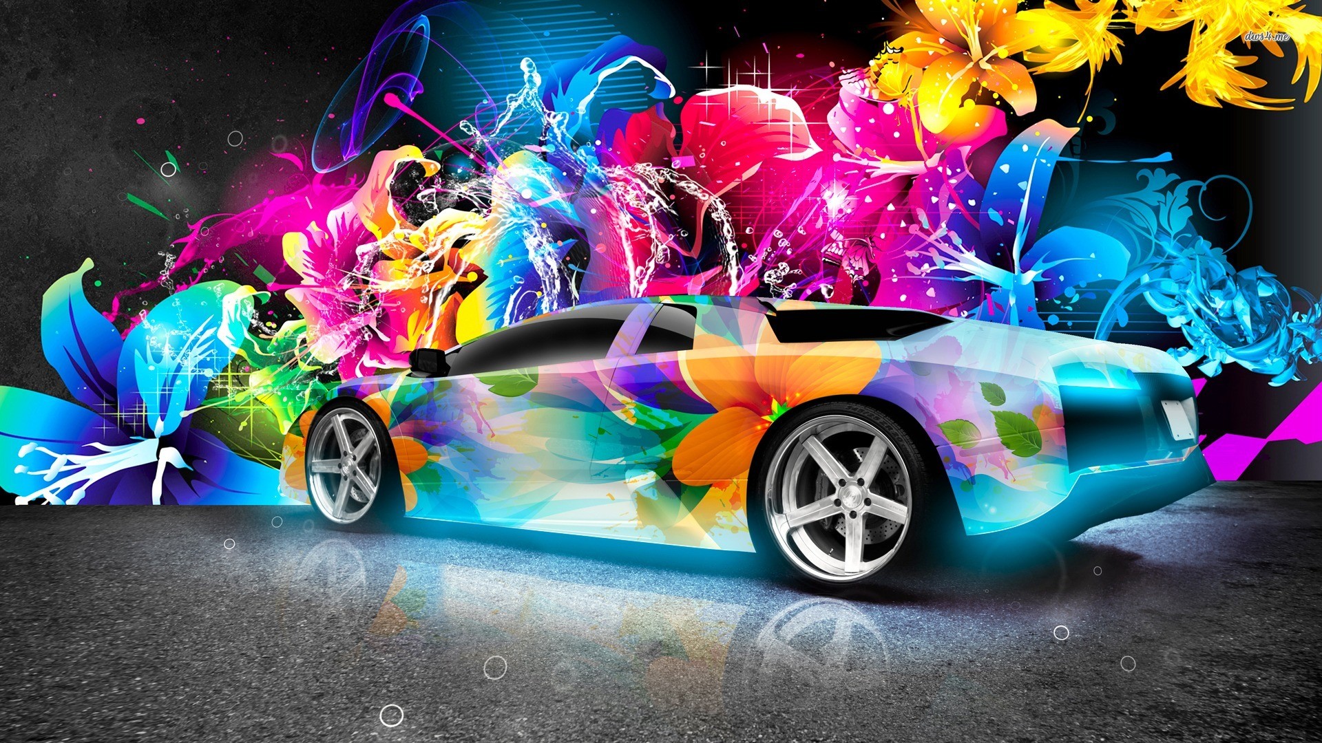 1920x1080 Tags: flower, colorful, car, cool car