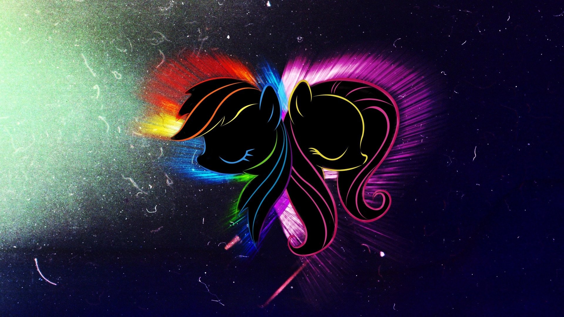 1920x1080 Zeichentrick - My Little Pony – Freundschaft ist Magie My Little Pony  Vektor Rainbow Dash Fluttershy