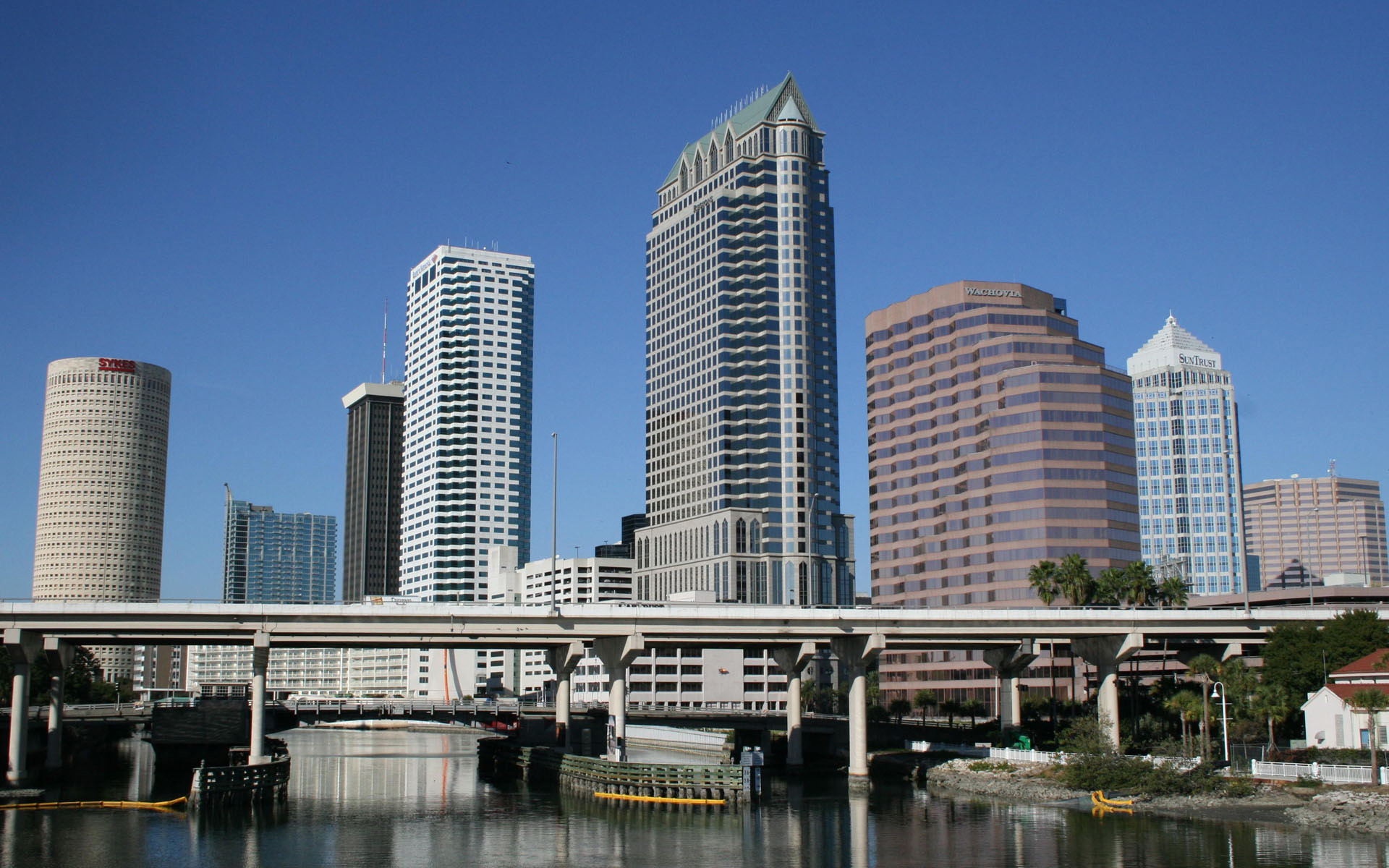 1920x1200 tampa city skyline in city of tampa usa tampa city hd wallpaper 