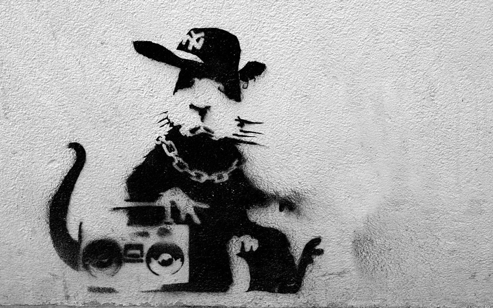 1920x1200 Banksy Hip Hop Rat | HipHop imagery | Pinterest | Rats, Banksy and Banksy  graffiti