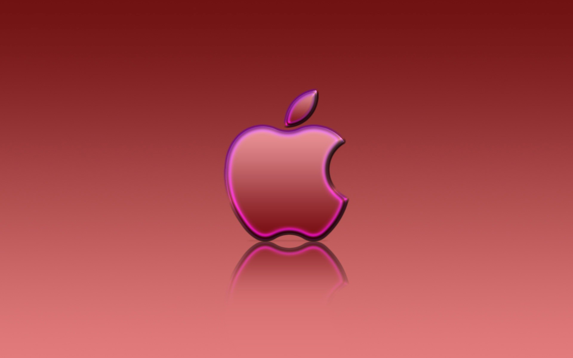 1920x1200 Apple Red Reflexion Wallpaper Apple Computers Wallpapers