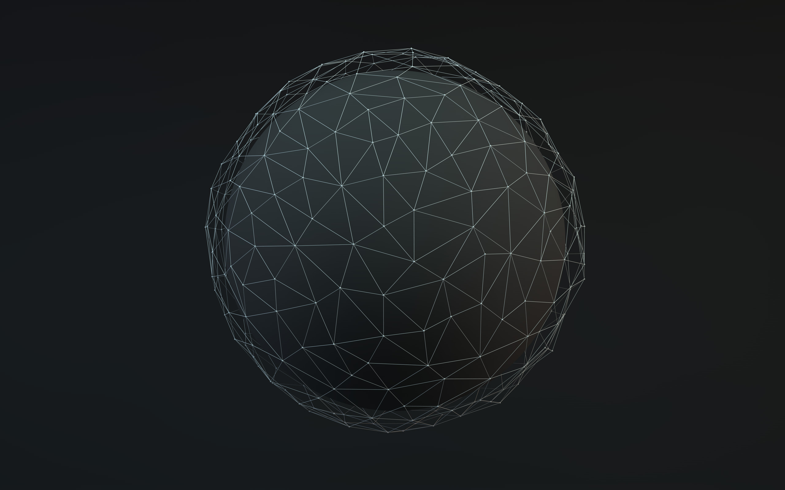 2560x1600 Geometry Graphics Grey Background Minimalistic Spheres